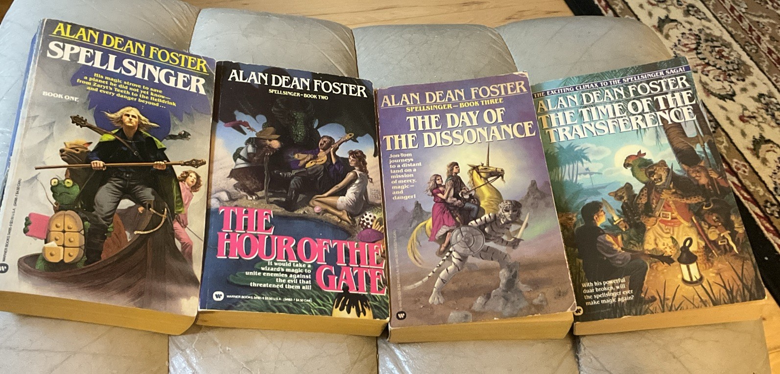 Lot 4 Spellsinger Saga 1-3 & 8 By Alan Dean Foster Fantasy Warner Bks 2 Are 1/1