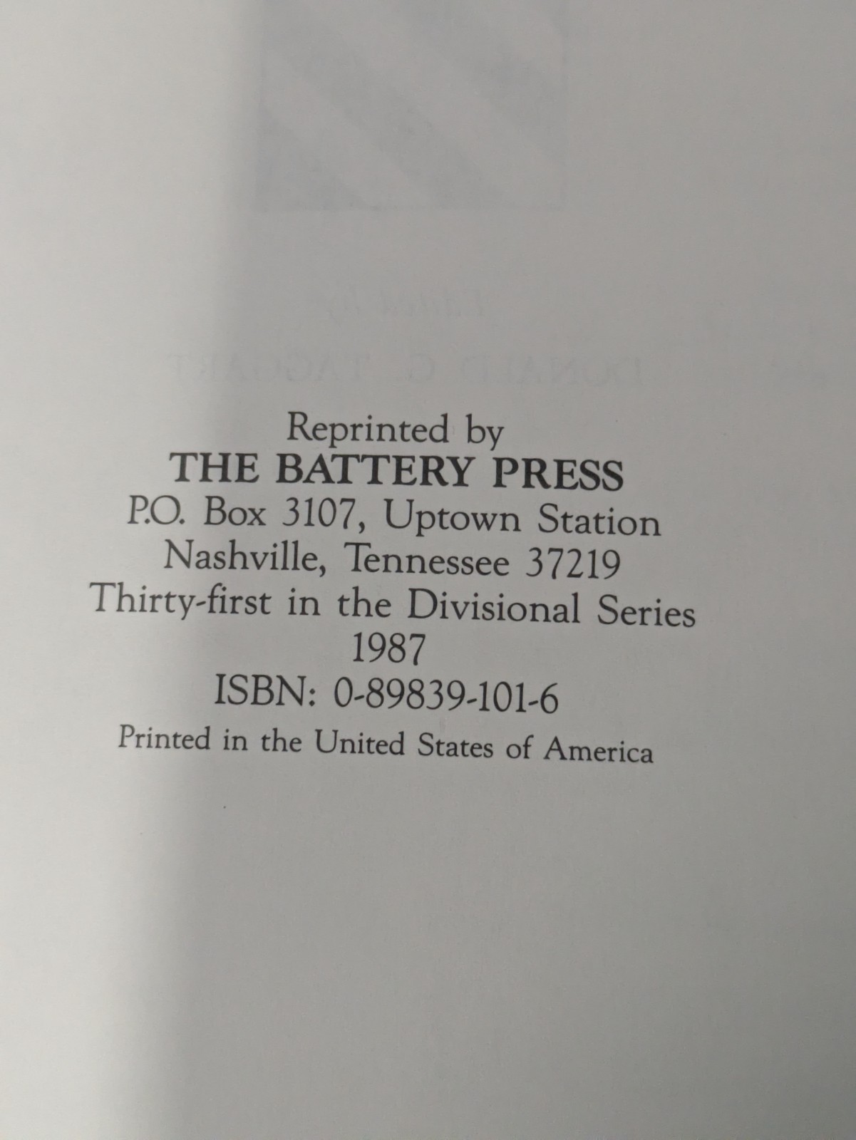 History Third Infantry Division WWII Donald Taggart Battery Press 1987 Reprint