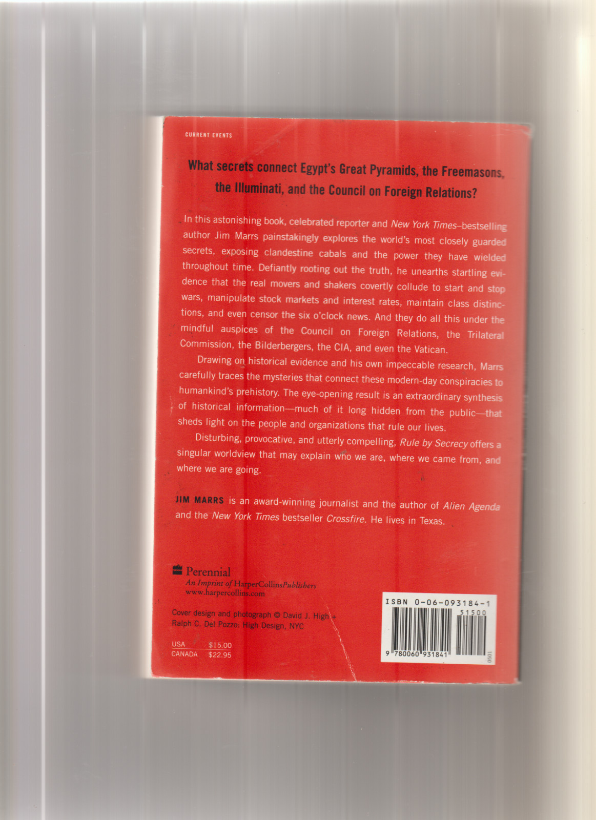 Rule by Secrecy by Jim Marrs, 2001 TPB