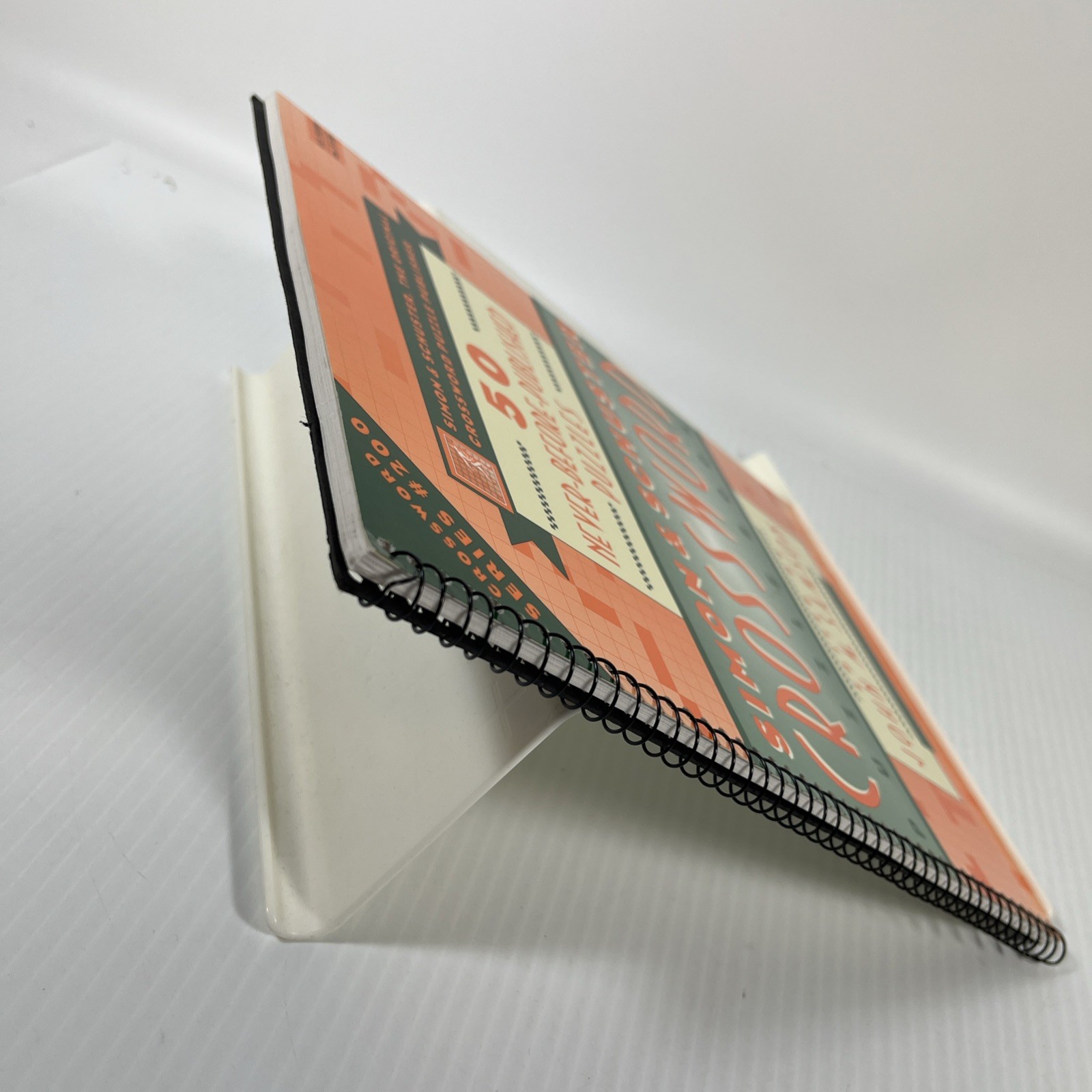 Simon & Schuster Crossword Puzzle Book By John M. Samson Spiral Bound 1997