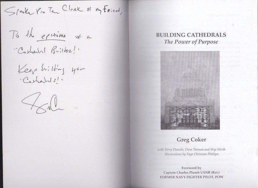 Building Cathedrals: The Power of Purpose – by Greg Coker SIGNED COPY LN