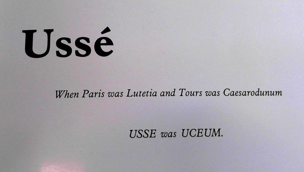 USSE Guidebook, When Paris was Lutetia & Tours was Caesarodunum UCEUM, 28 Pages