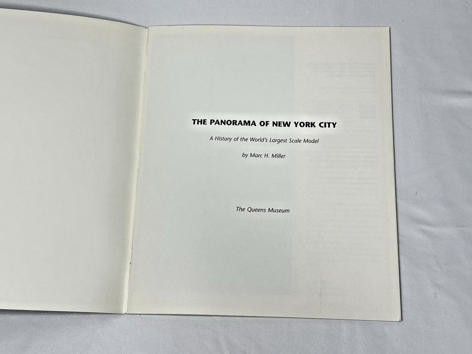 Marc H Miller, The Panorama of New York City, The Queens Museum, 48-Page Catalog