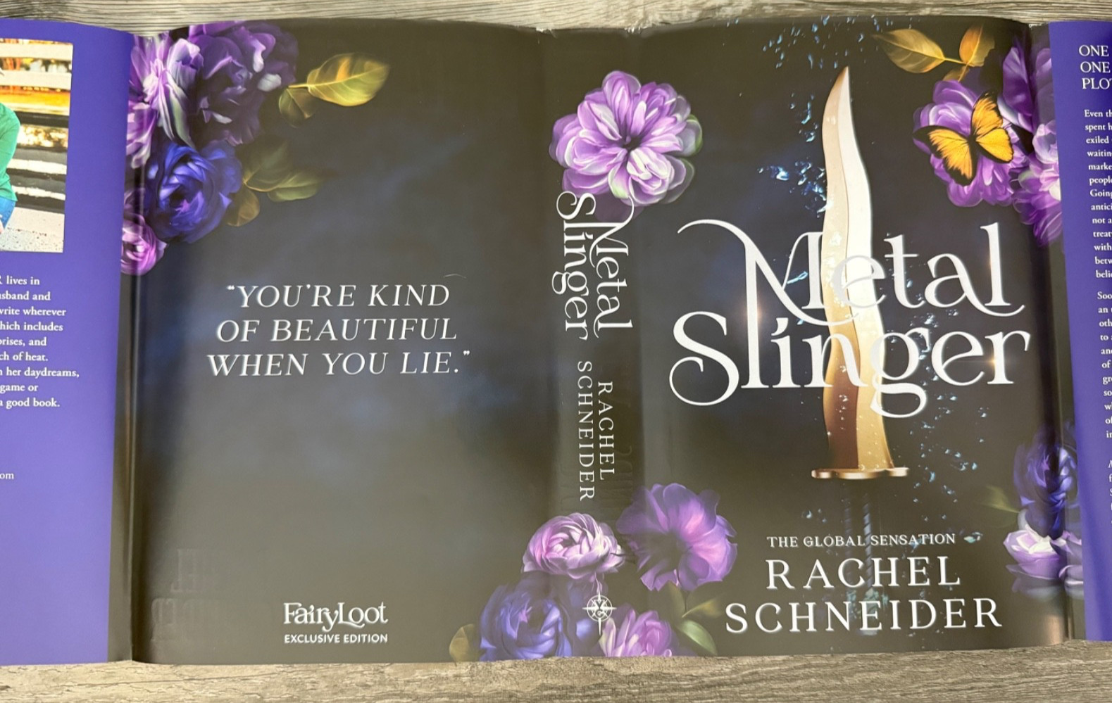 Fairyloot METAL SLINGER Rachel Schneider SPRAYED EDGES UK 1st/1st
