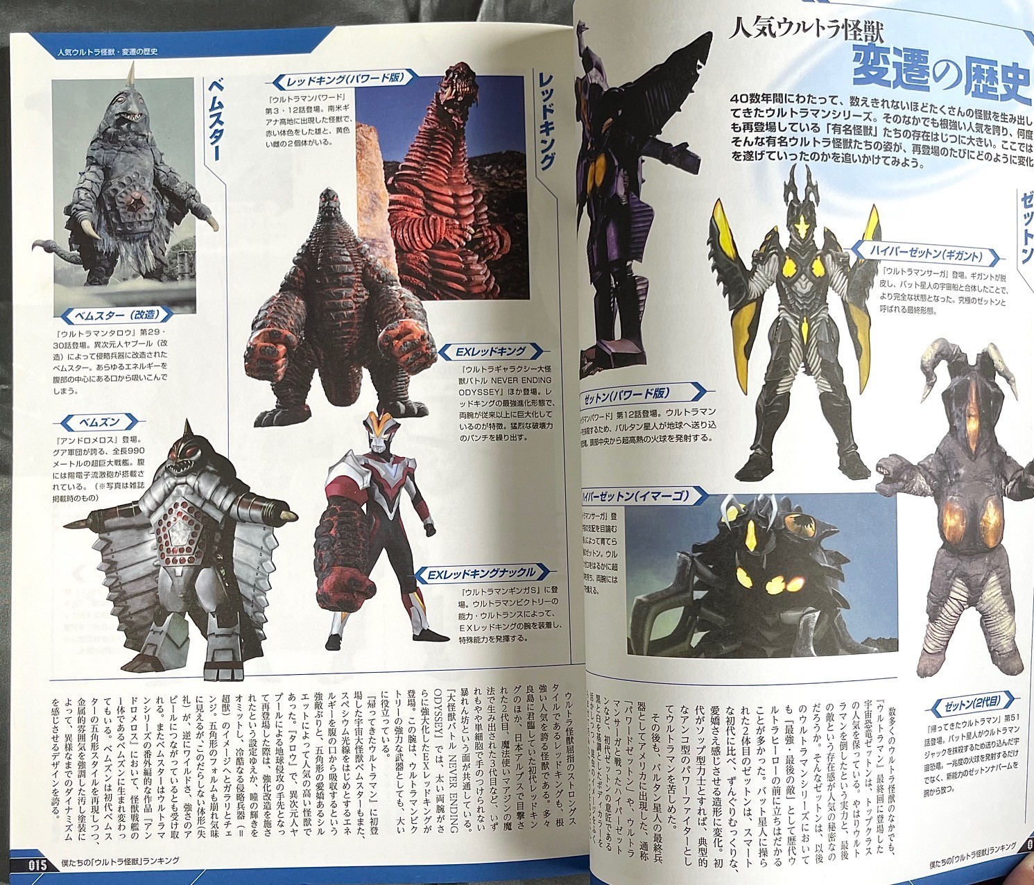 Ultraman Kaiju Popularity Ranking Encyclopedia Book Japan 111 Pages
