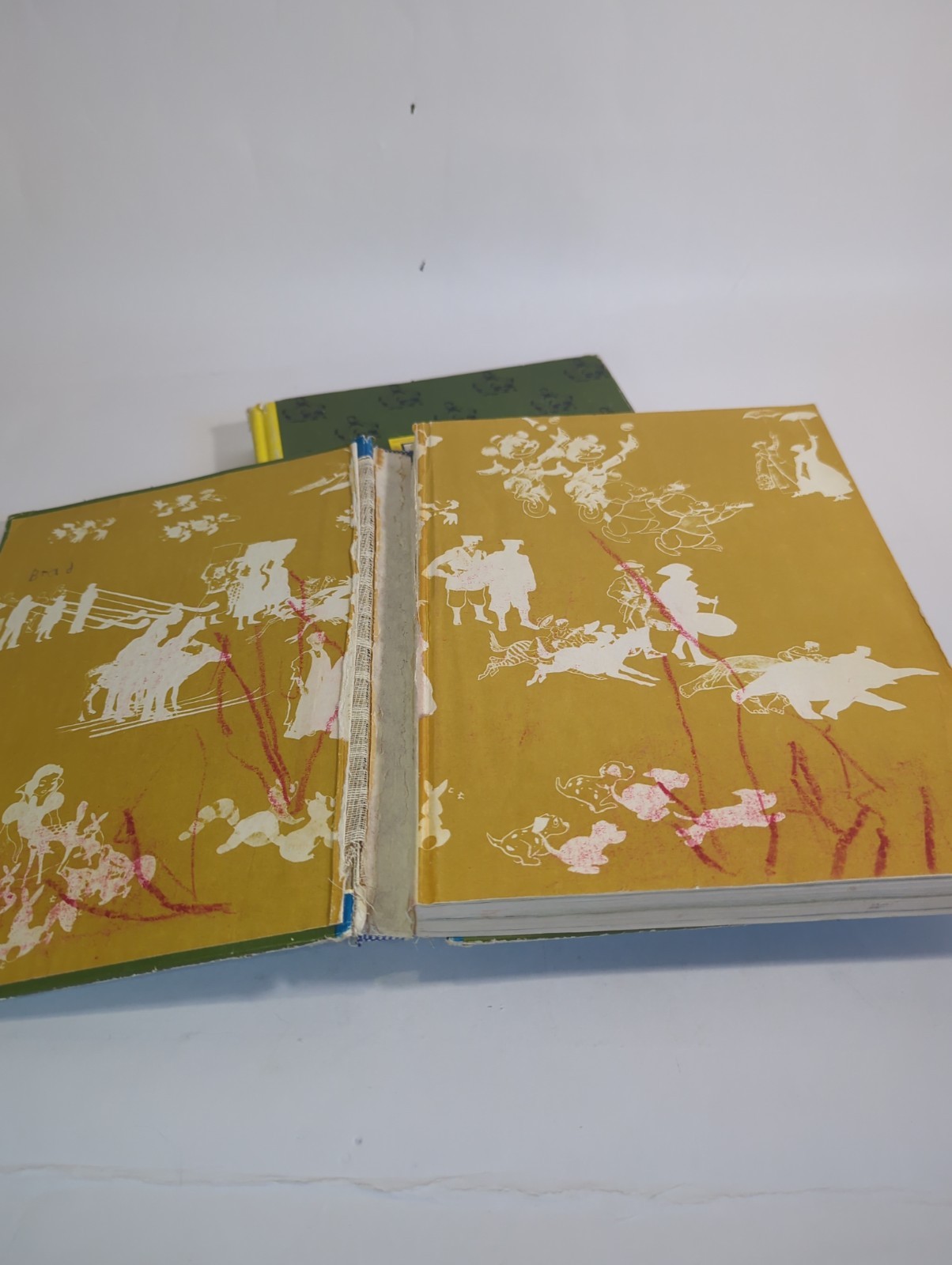 Lot Of 2 1965 Vintage The Wonderful Worlds of Walt Disney Golden Press