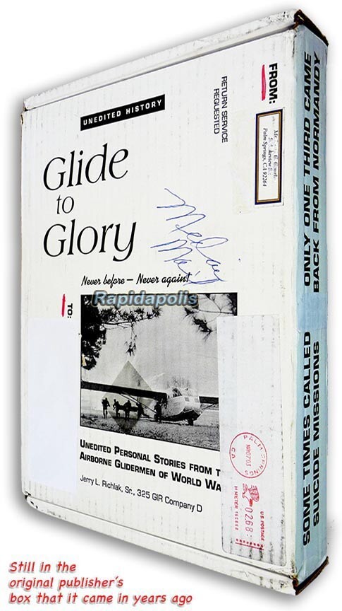 GLIDE TO GLORY 325 Glider Infantry Rgt 82nd AB book ~ Veteran signed + dedicated