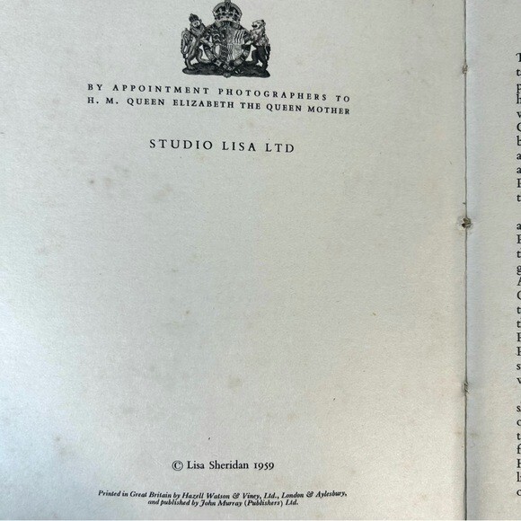 The Queen and Princess Anne Lisa Sheridan Vintage hdbk Blue book w pics