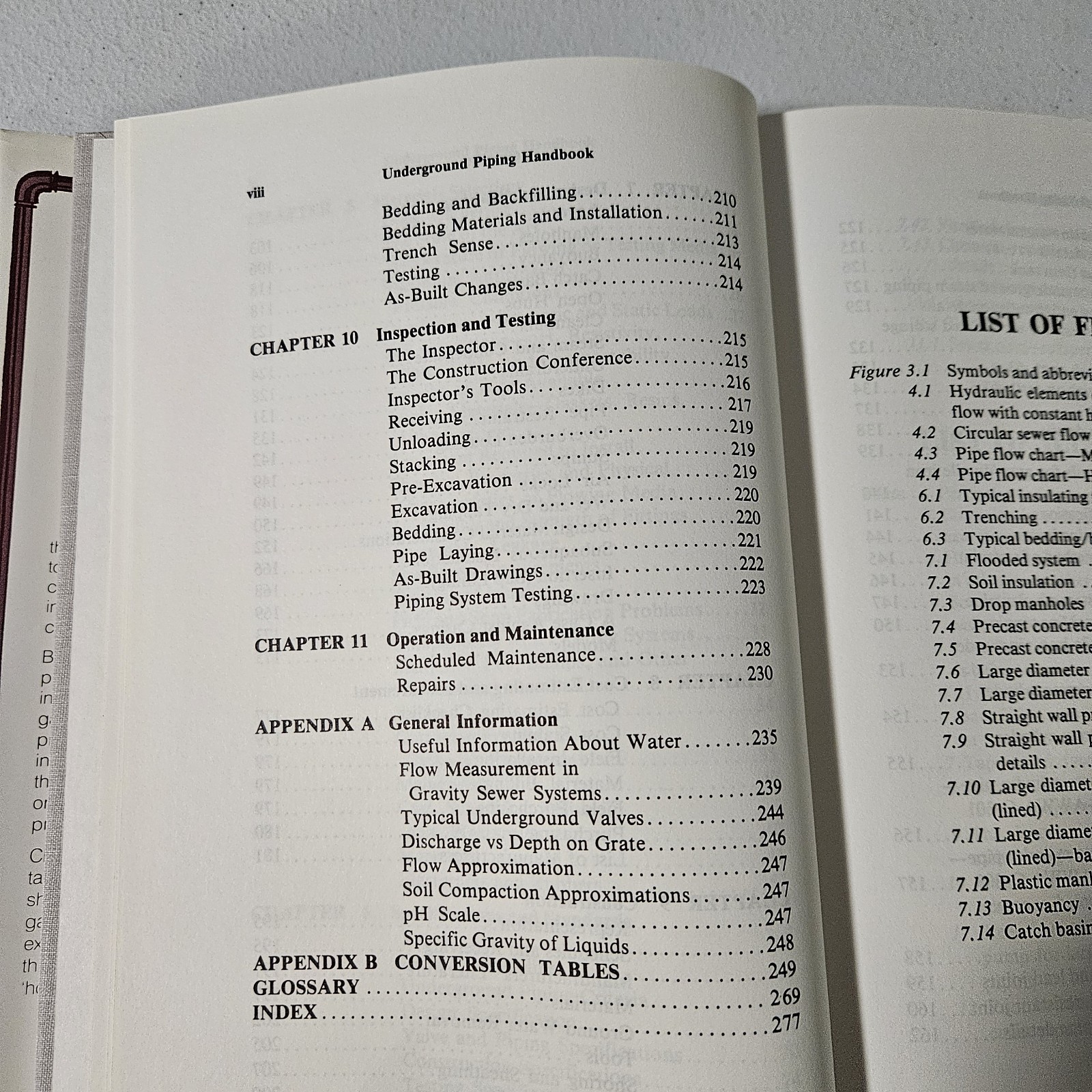Underground Piping Handbook, Lawrence Peggs, 1985, 1st Edition, HC,