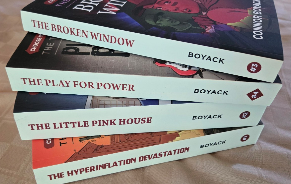 Set of 4 Tuttle Twins Choose Your Consequence Paperback Set Connor Boyack * NEW