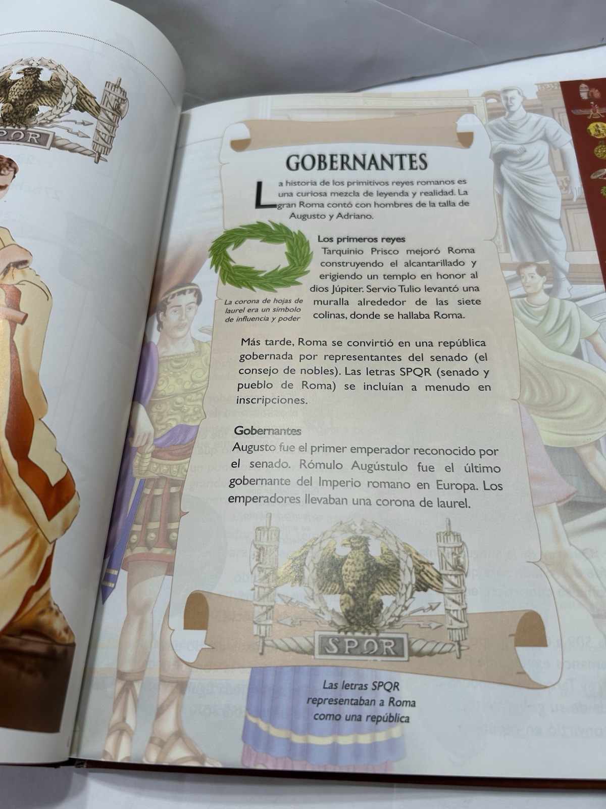 Lot of 2 Spanish Espanol Books Los Romanos Historia Color Hardbacks Children