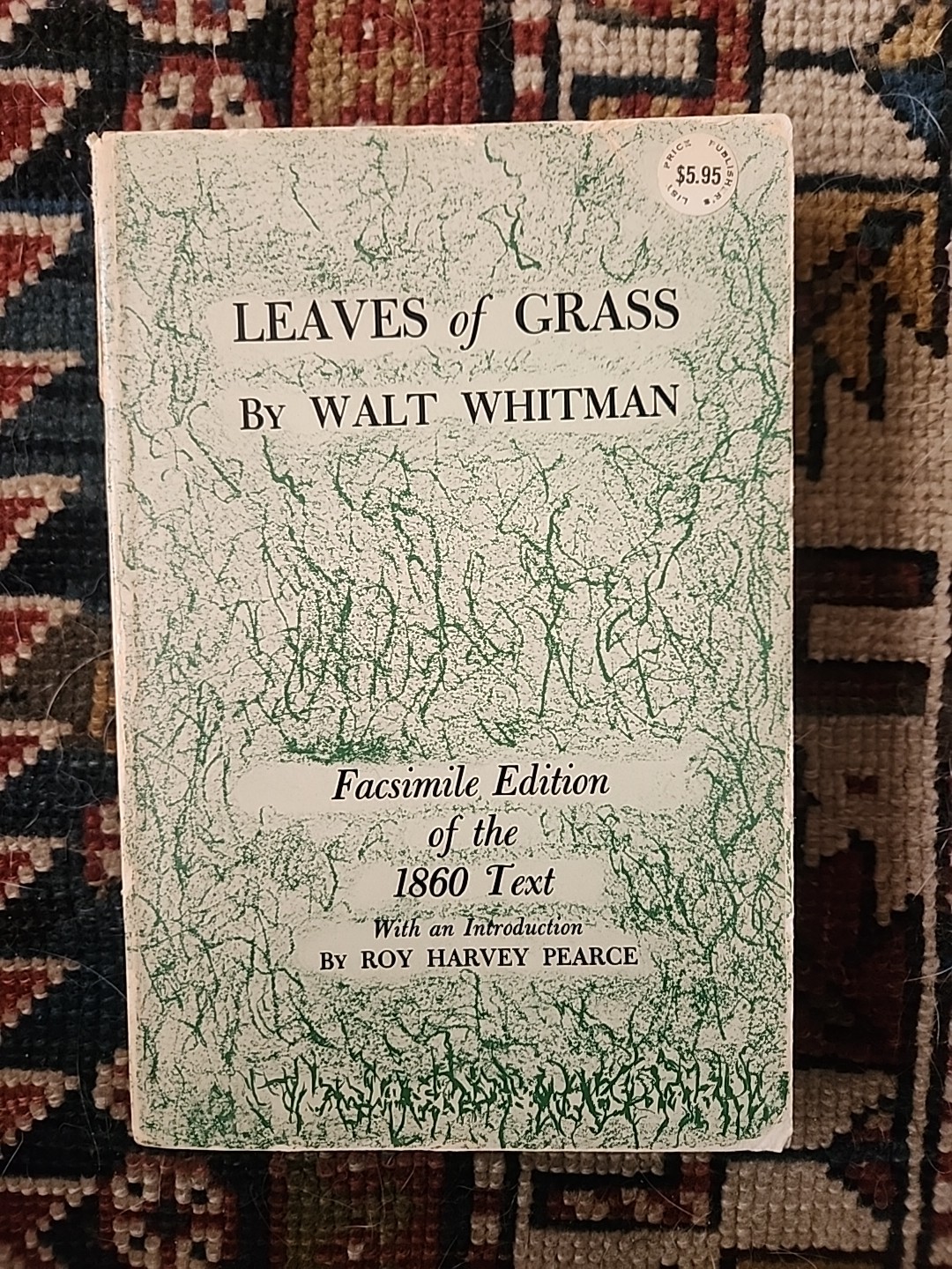 Leaves of Grass by Walt Whitman Facsimile Edition Cornell University Press