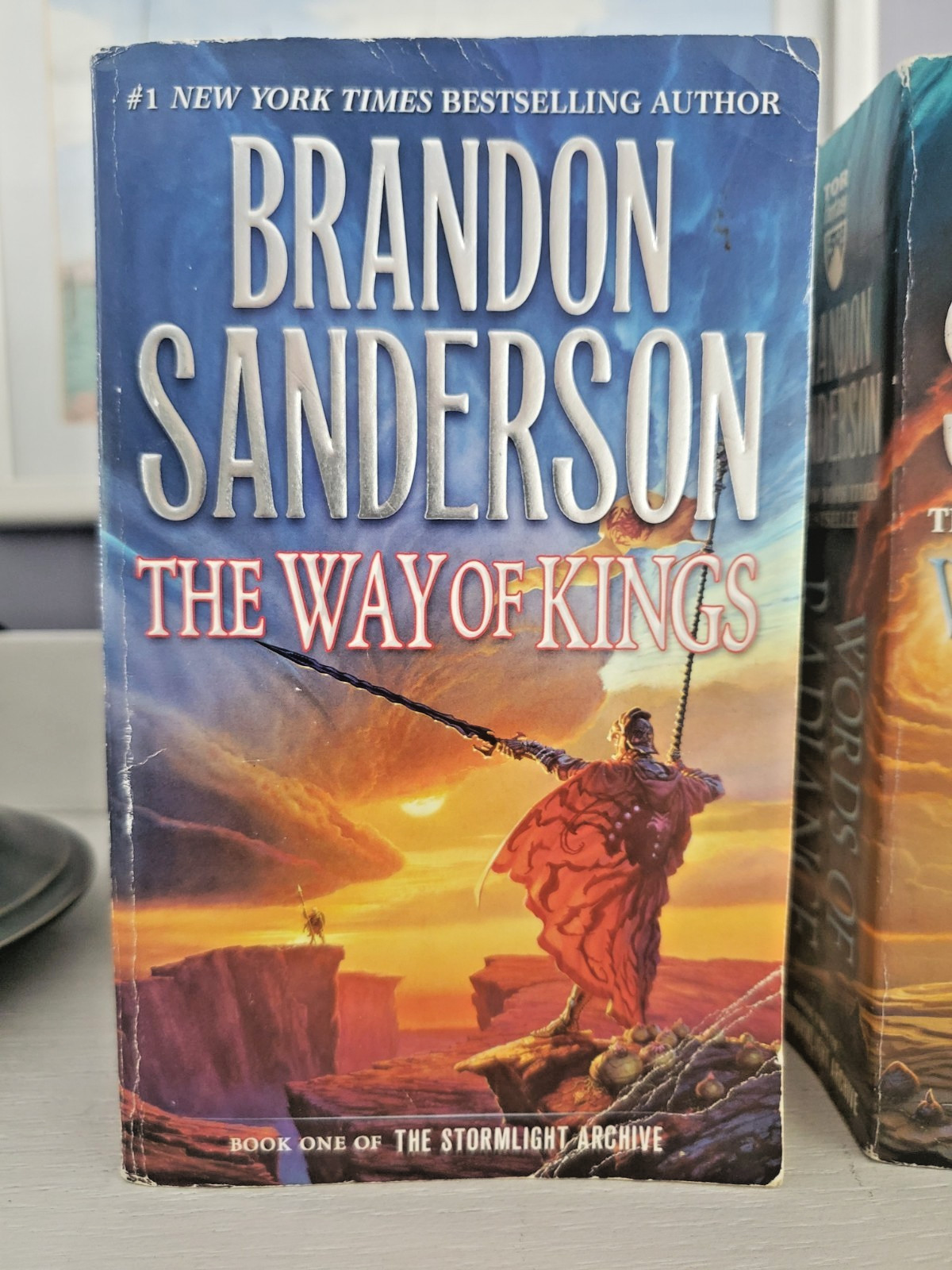 First 5 books of the Stormlight Archive by Brandon Sanderson.