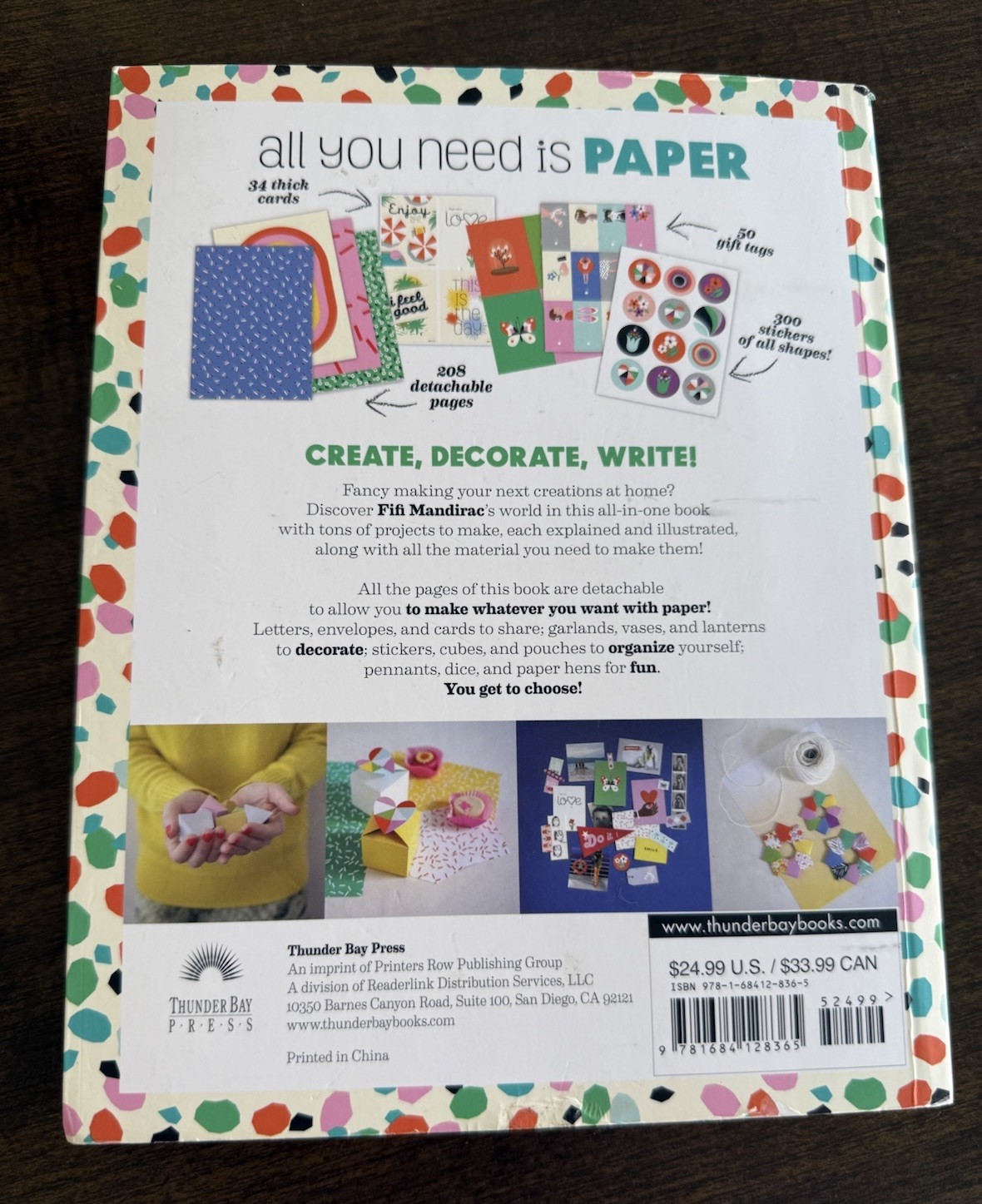 All You Need Is Paper : 230 Detachable Pages of the Cutest Patterns, Cards RARE