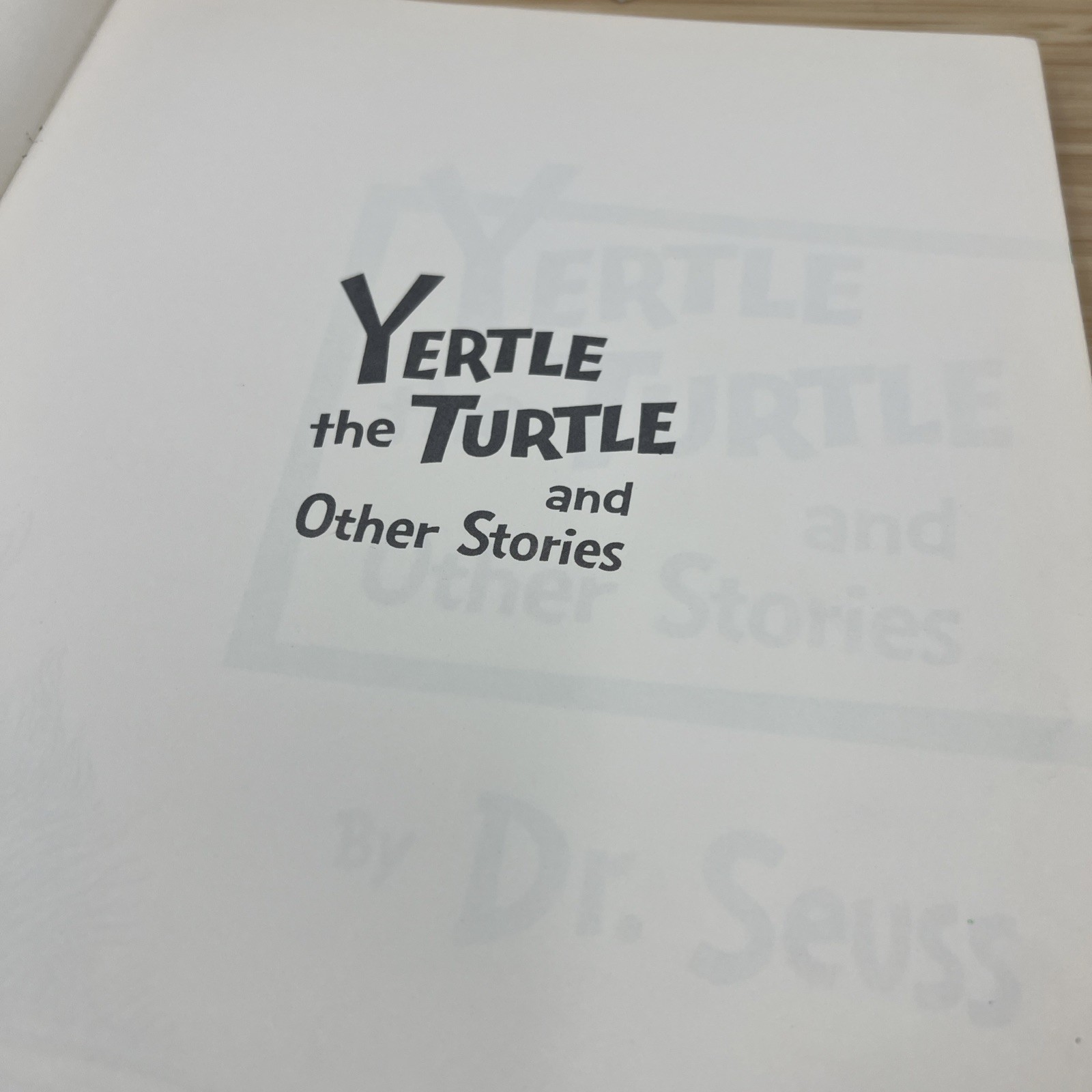 Yertle the Turtle & other stories – VINATGE 1958 Dr Seuss – 8.25″ x 11.25″ book