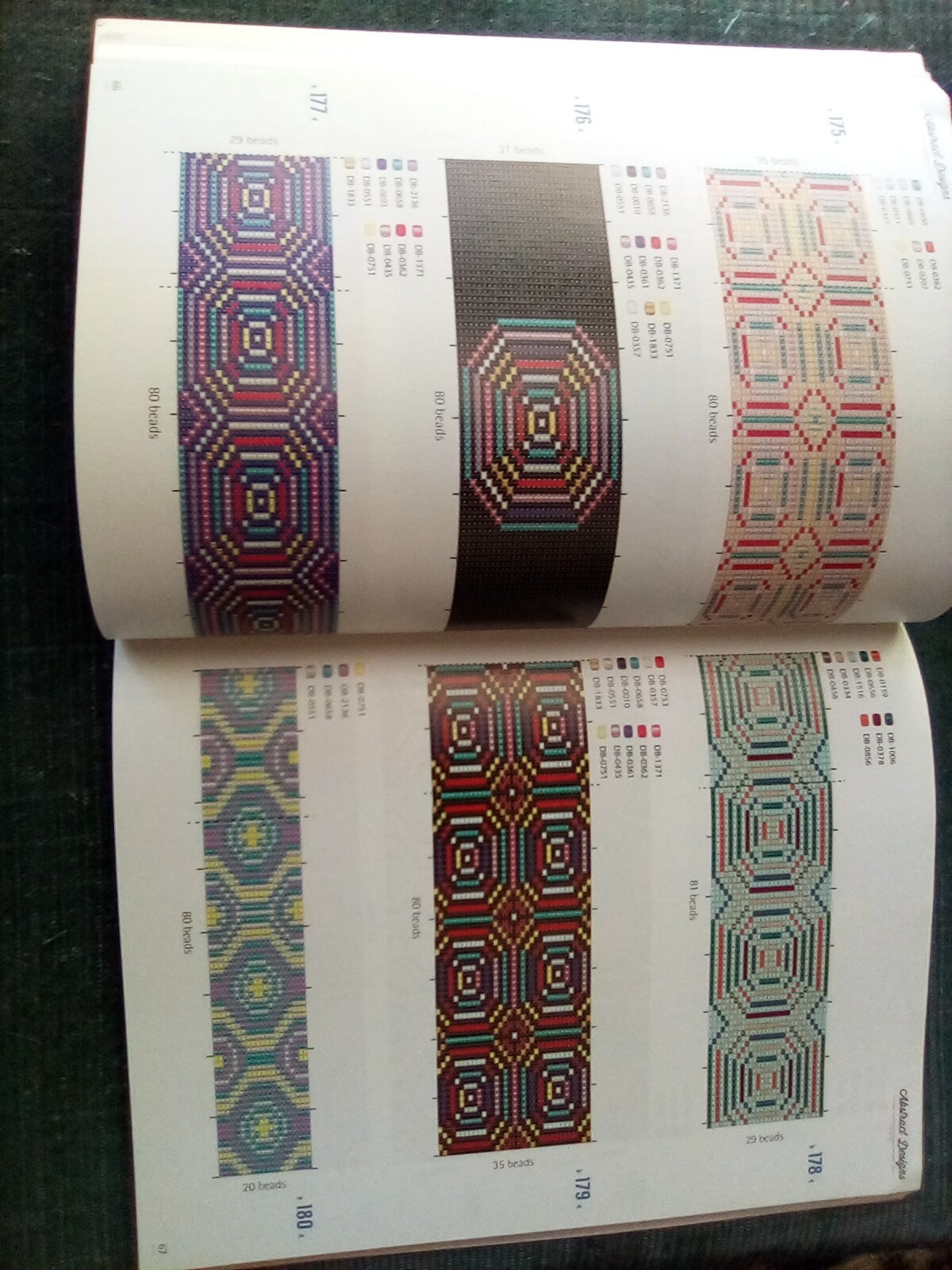500 Bead Weaving Patterns for Bracelets by Emilie Ramon Paperback 177 Pages