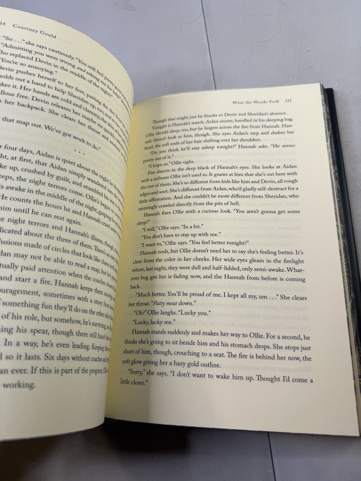 What The Woods Took Book by Courtney Gould OwlCrate Signed Edition Sprayed Edges
