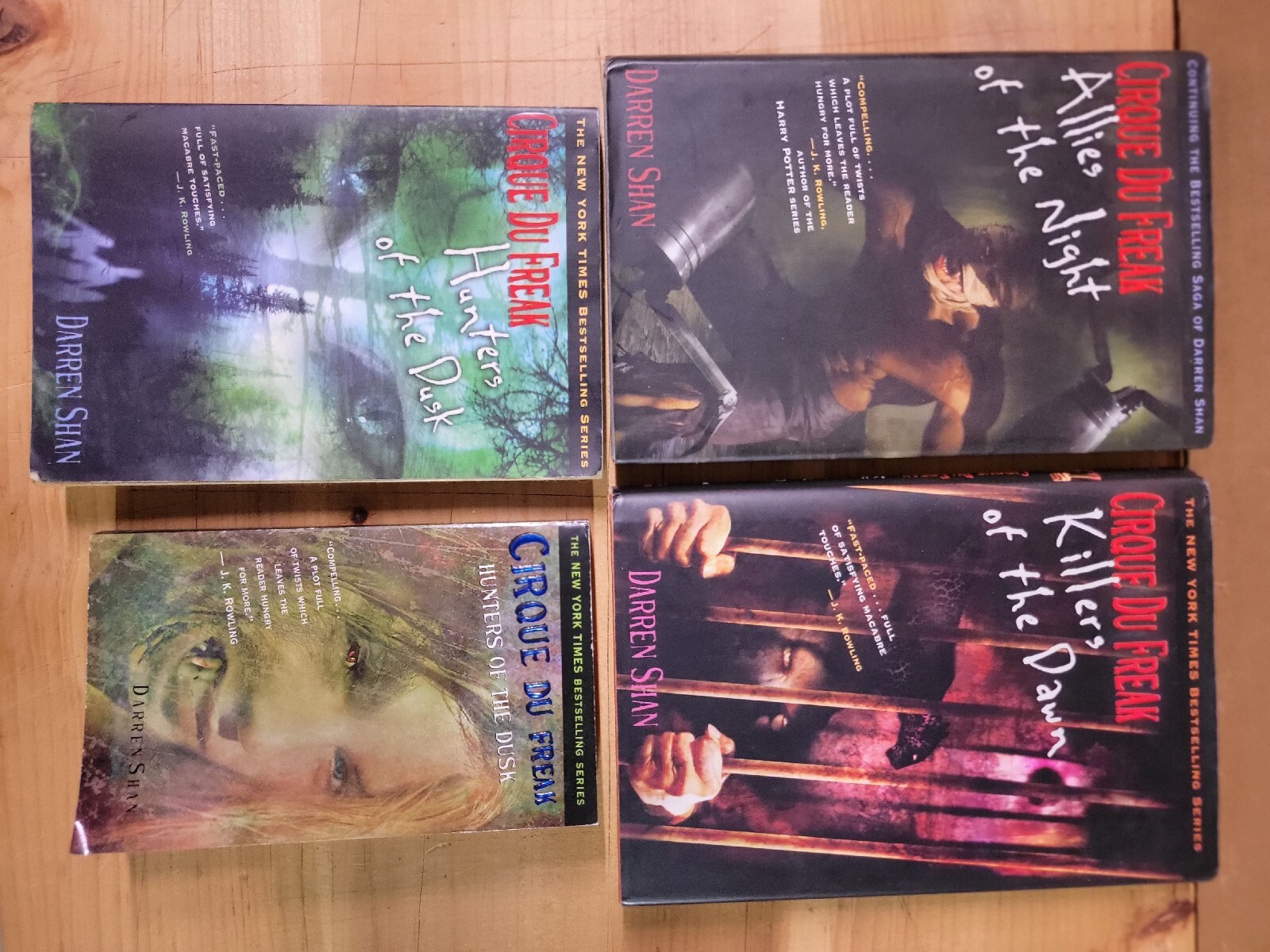 Darren Shan~Lot Of 4 Books~Cirque Du Freak Series – 2 HC & 2 PB As Pictured