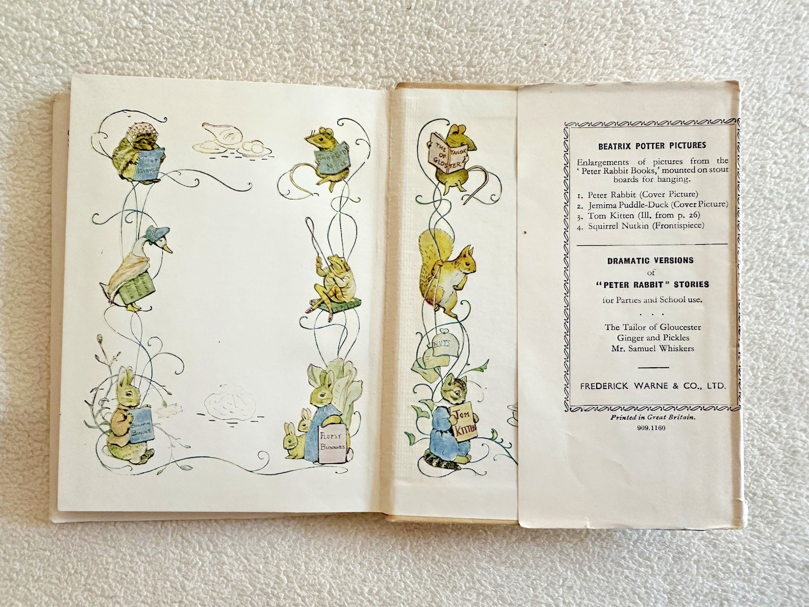 The Tale of Little Pig Robinson, By Beatrix Potter, 1960’s Vintage-VG HB