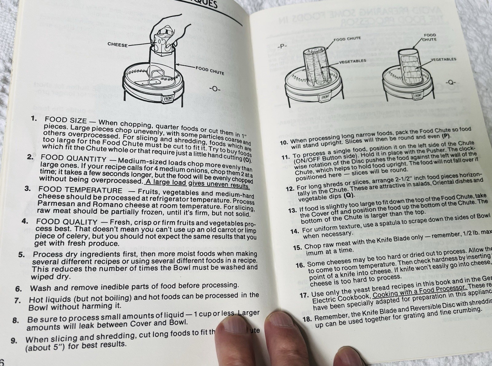 General Electric Food Processor Use & Care 1982 Recipes Booklet