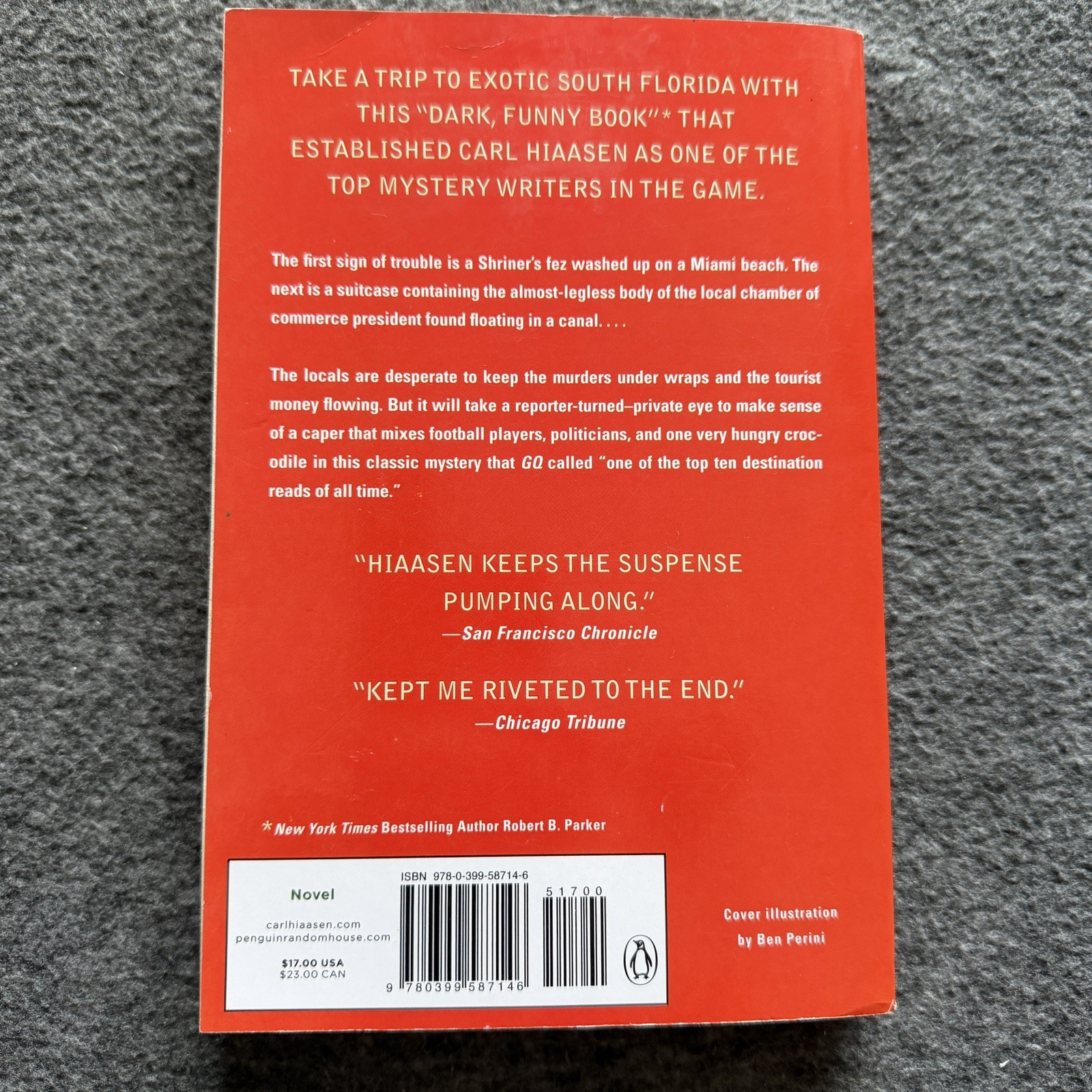 Tourist Season Carl Hiaasen Paperback Novel 2016 Berkley Edition