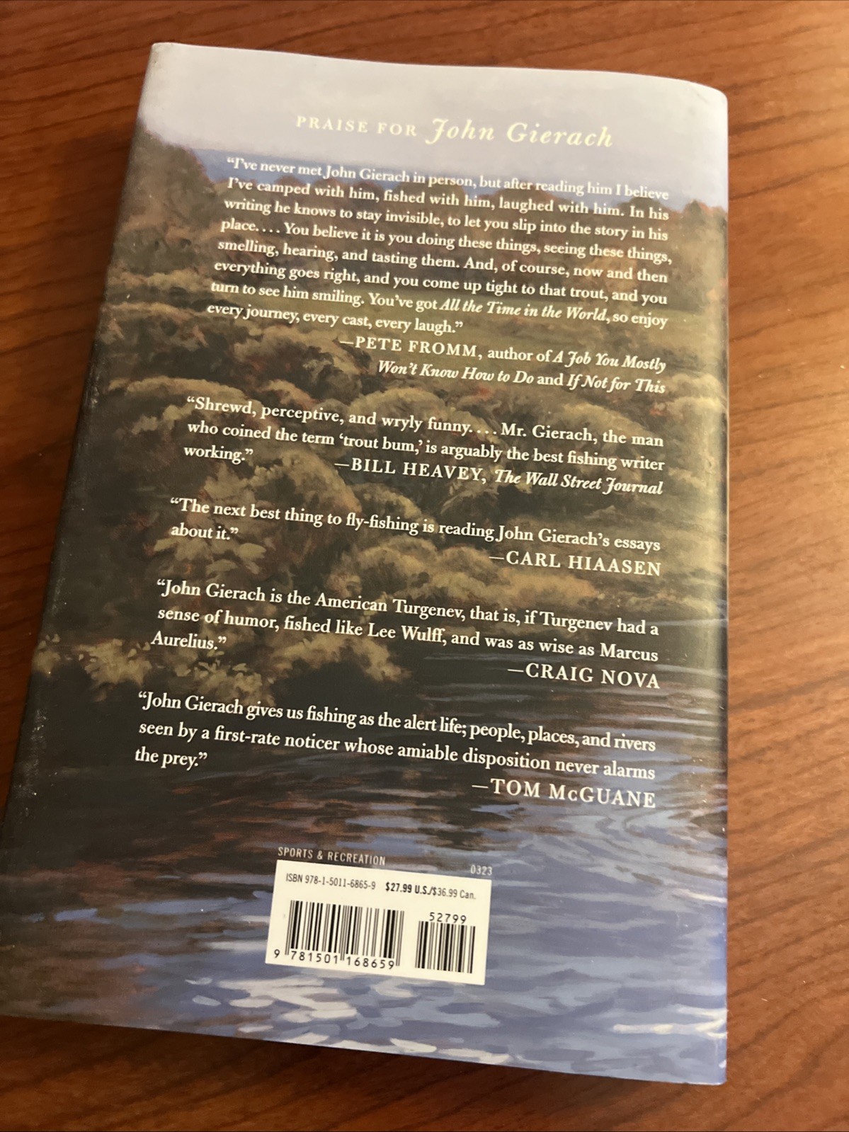 All the Time in the World Hardcover John Gierach *Signed DJ Fly Fishing Book