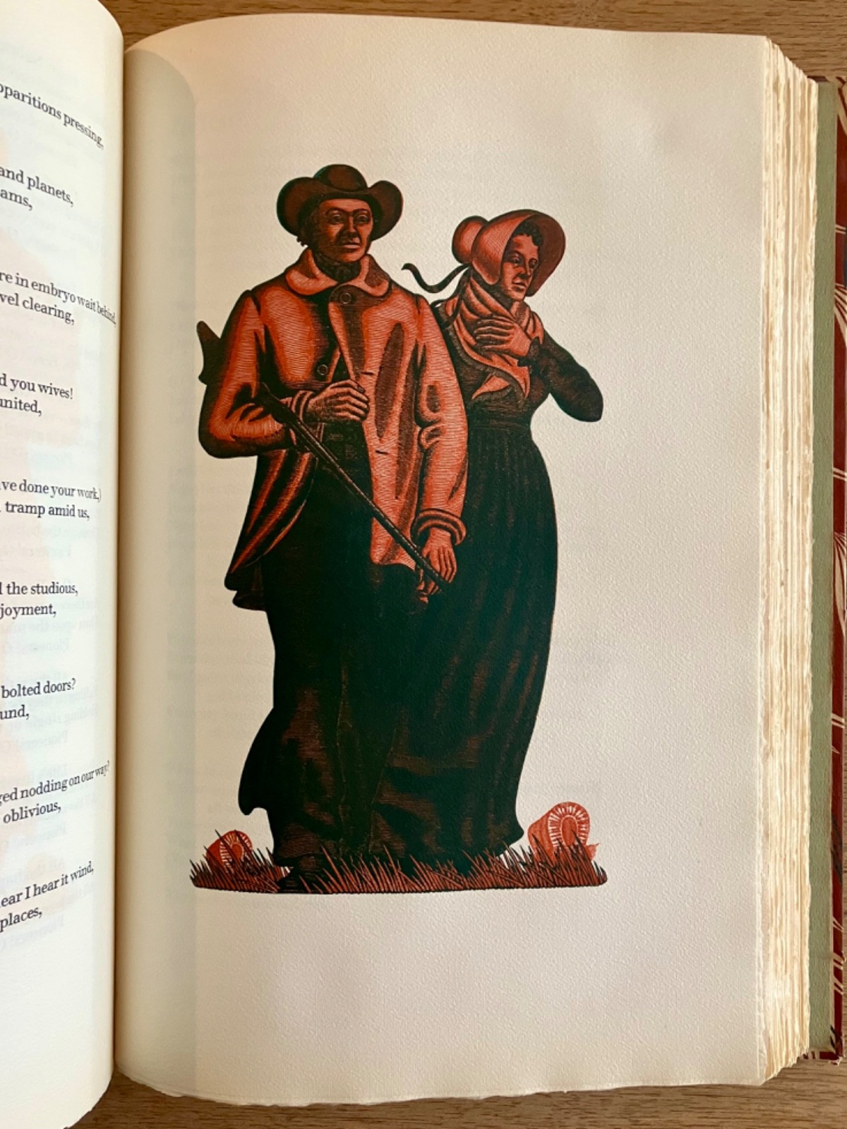 LEAVES OF GRASS Peter Pauper Press Limited Ed Folio Woodcuts by Boyd Hanna ND