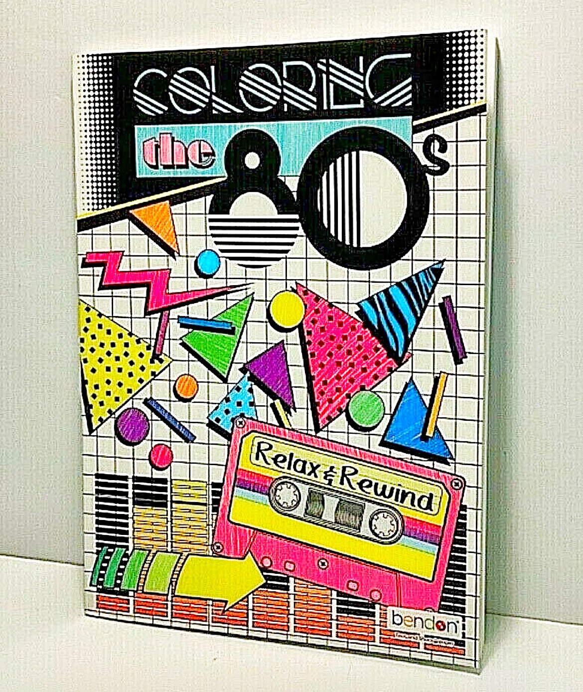 📻 Bendon 16929 Coloring the 80’s Advanced Adult Book VG 38 Pix HipHop FreeShip