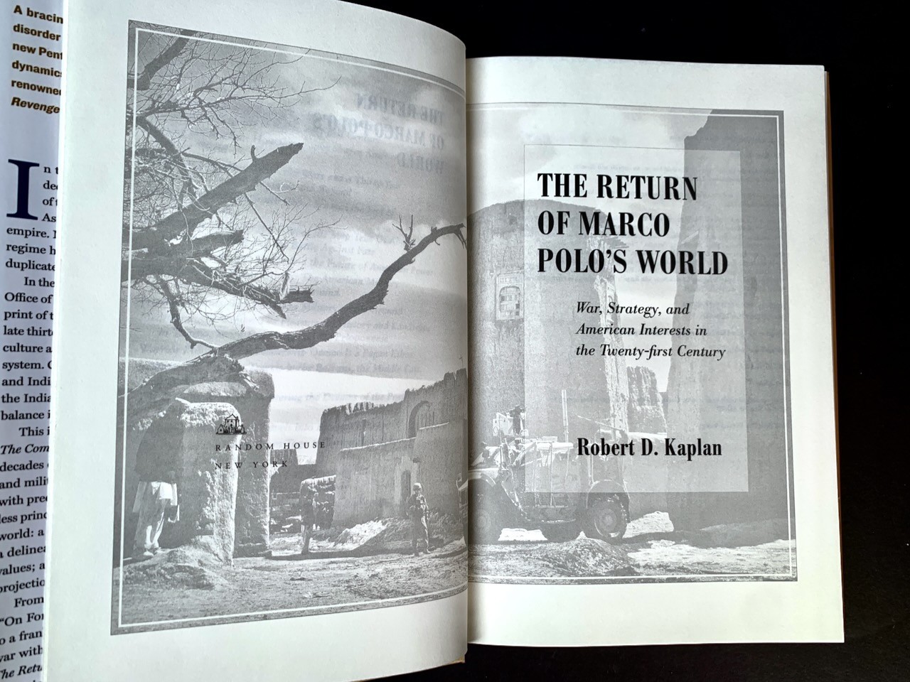 The Return of Marco Polo’s World – Robert D. Kaplan – HC/2018 – First Edition