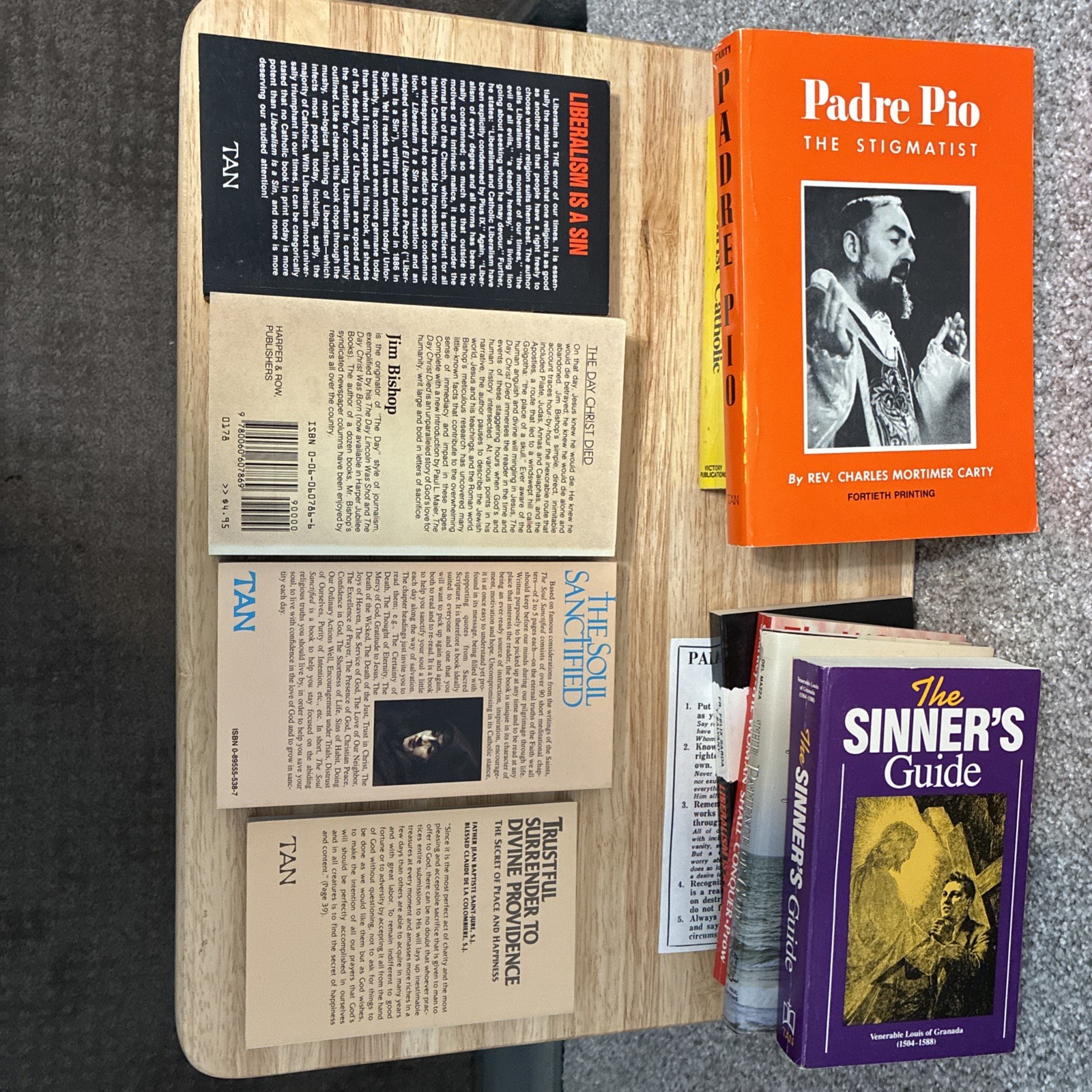 Traditional Catholic Book Lot, 11 piece – Padre Pio – Sinner’s Guide, TAN Books