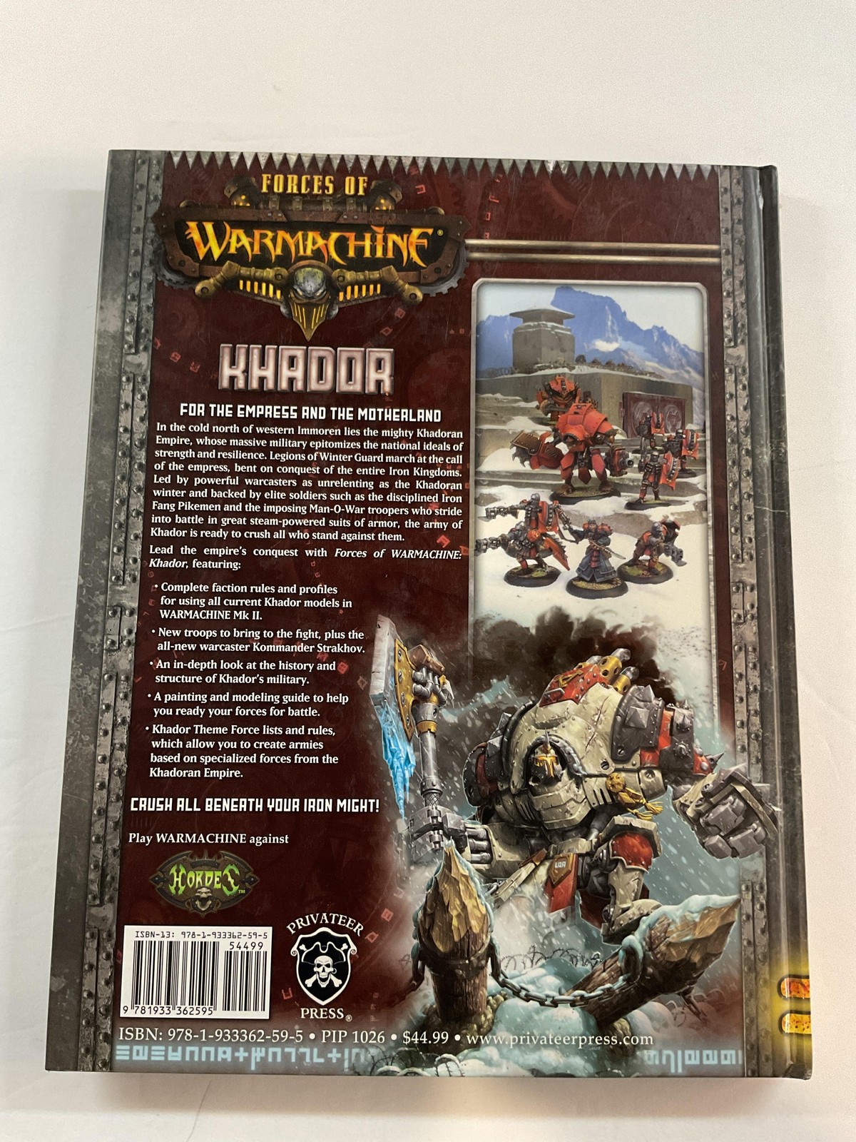 Forces Of WARMACHINE: KHADOR By Privateer Press (English) Hardcover RPG