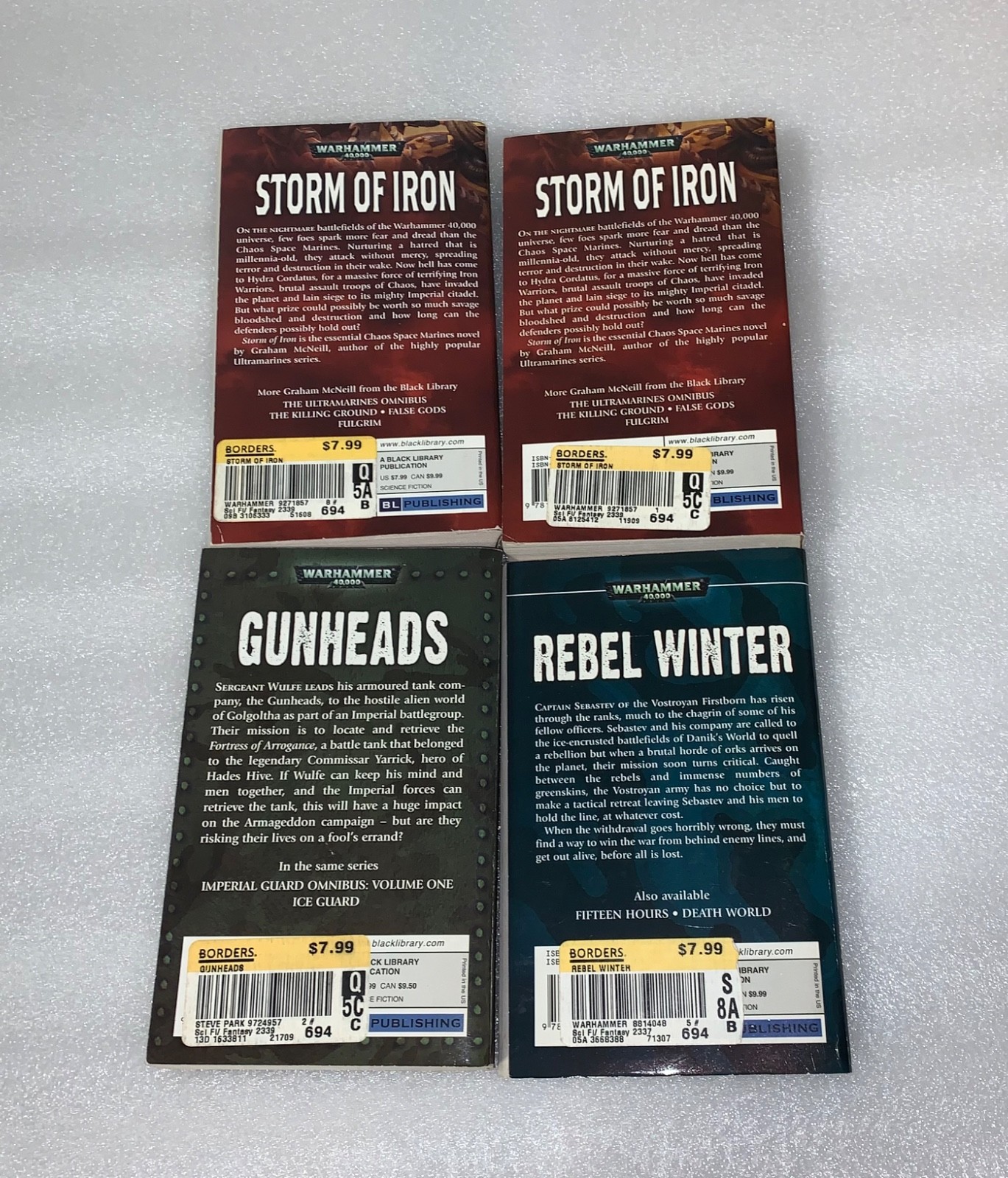 Warhammer 40k Lot by Graham McNeill & Steve Parker Paperbacks