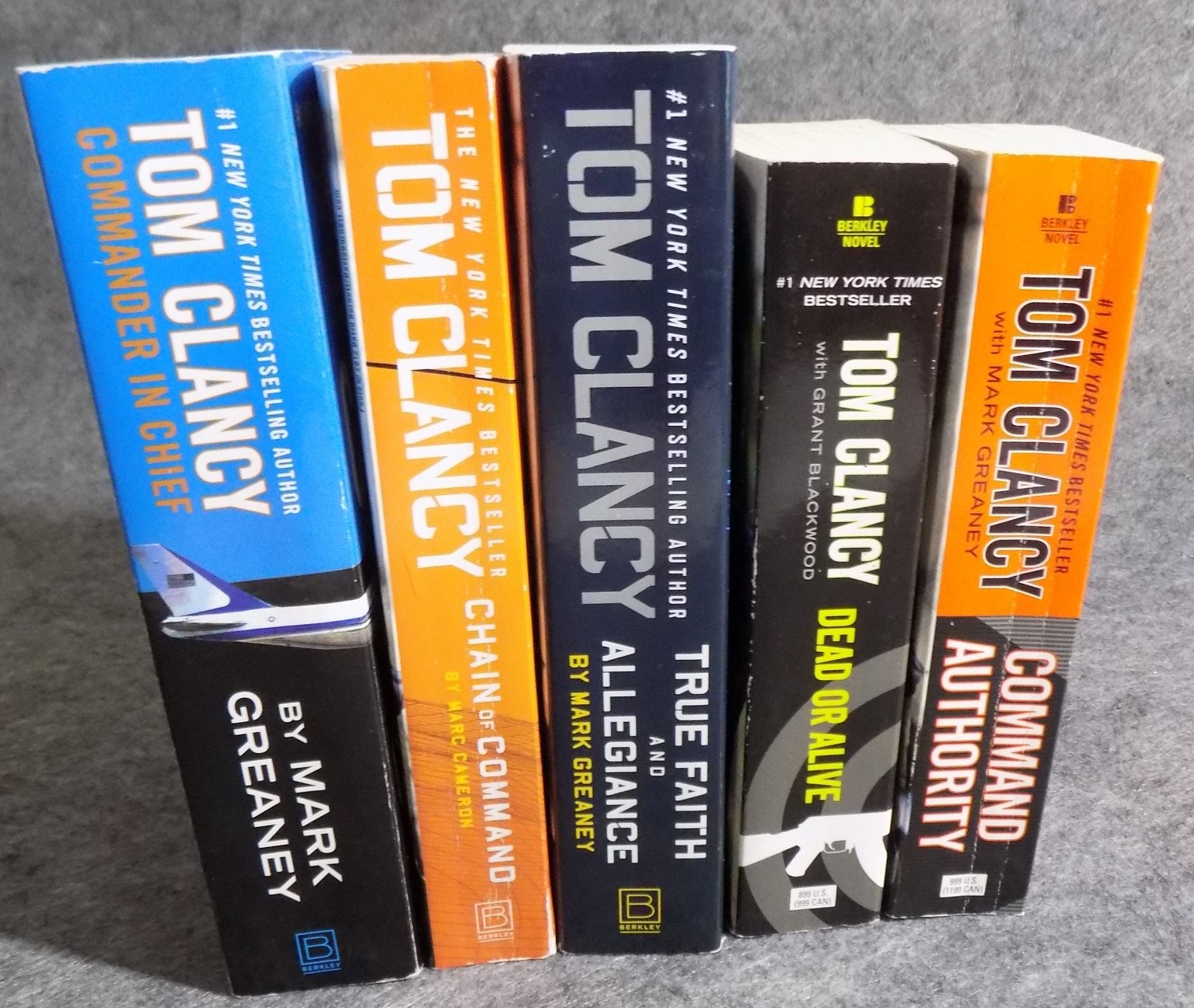 Tom Clancy JACK RYAN Novel Lot of 5 Books Paperback Thriller Berkley
