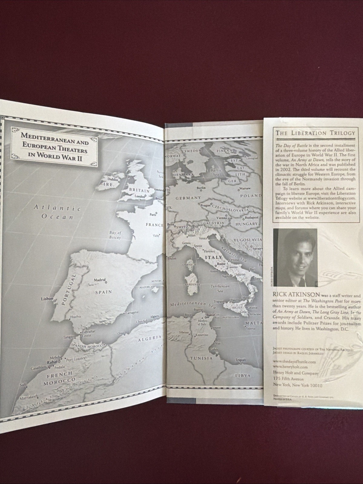 THE DAY OF BATTLE The War in Sicily and Italy 1943-1944 1st Ed. Mylar Cover