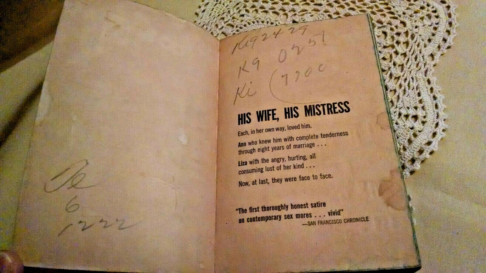 SENSUALISTS BY BEN HECHT DELL 7736 1ST MAY 1964 HUSBAND WIFE OTHER WOMAN PB.