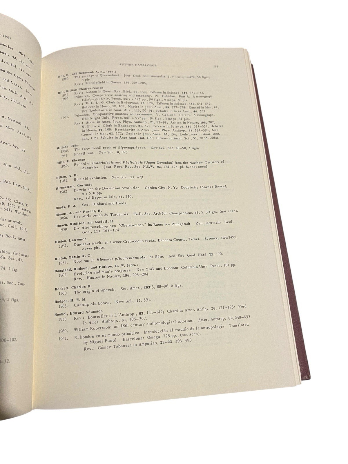 Bibliography And Index Of Fossil Vertebrates 1959-1963 Hardcover 1968