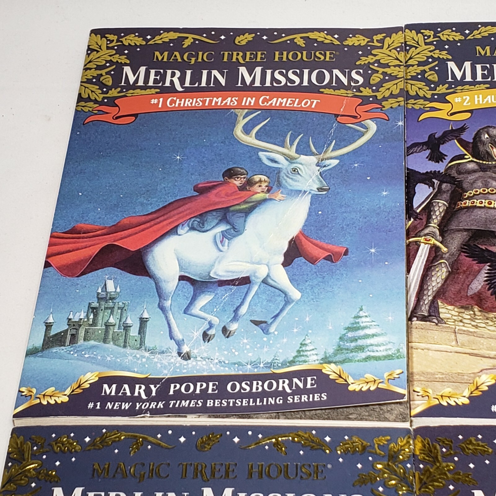 Lot of 4 Magic Tree House Merlin Missions Chapter Books #1, 2, 3, 24