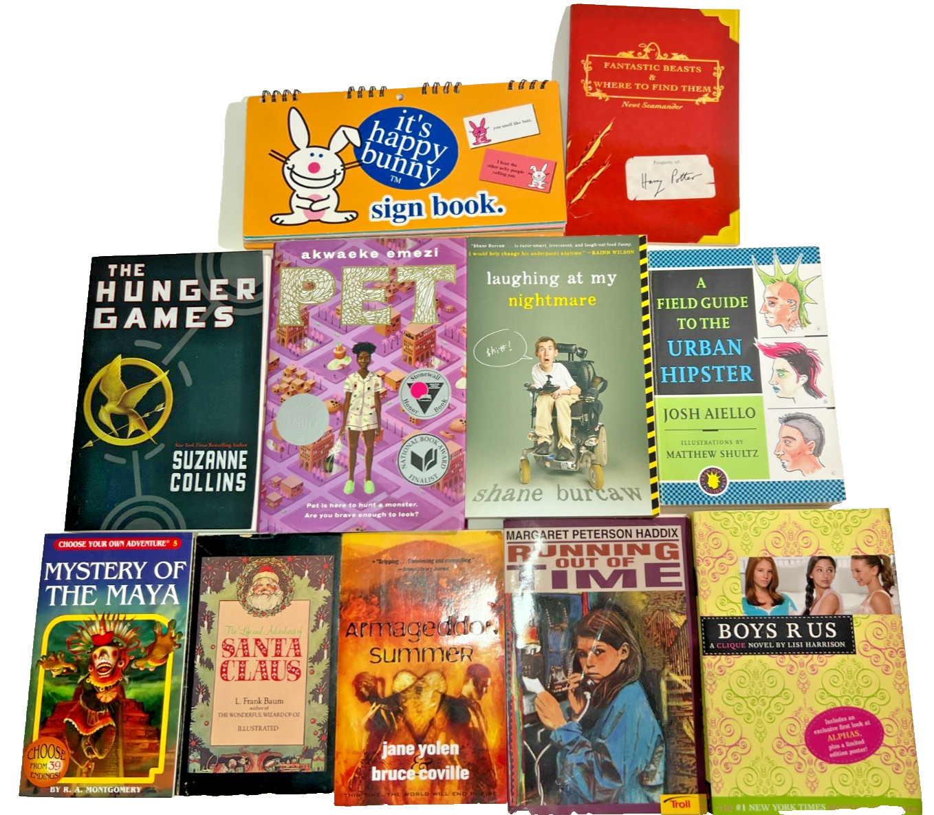 Young Adult Paperback Book Lot x11 Hunger Games Harry Potter YA Bundle