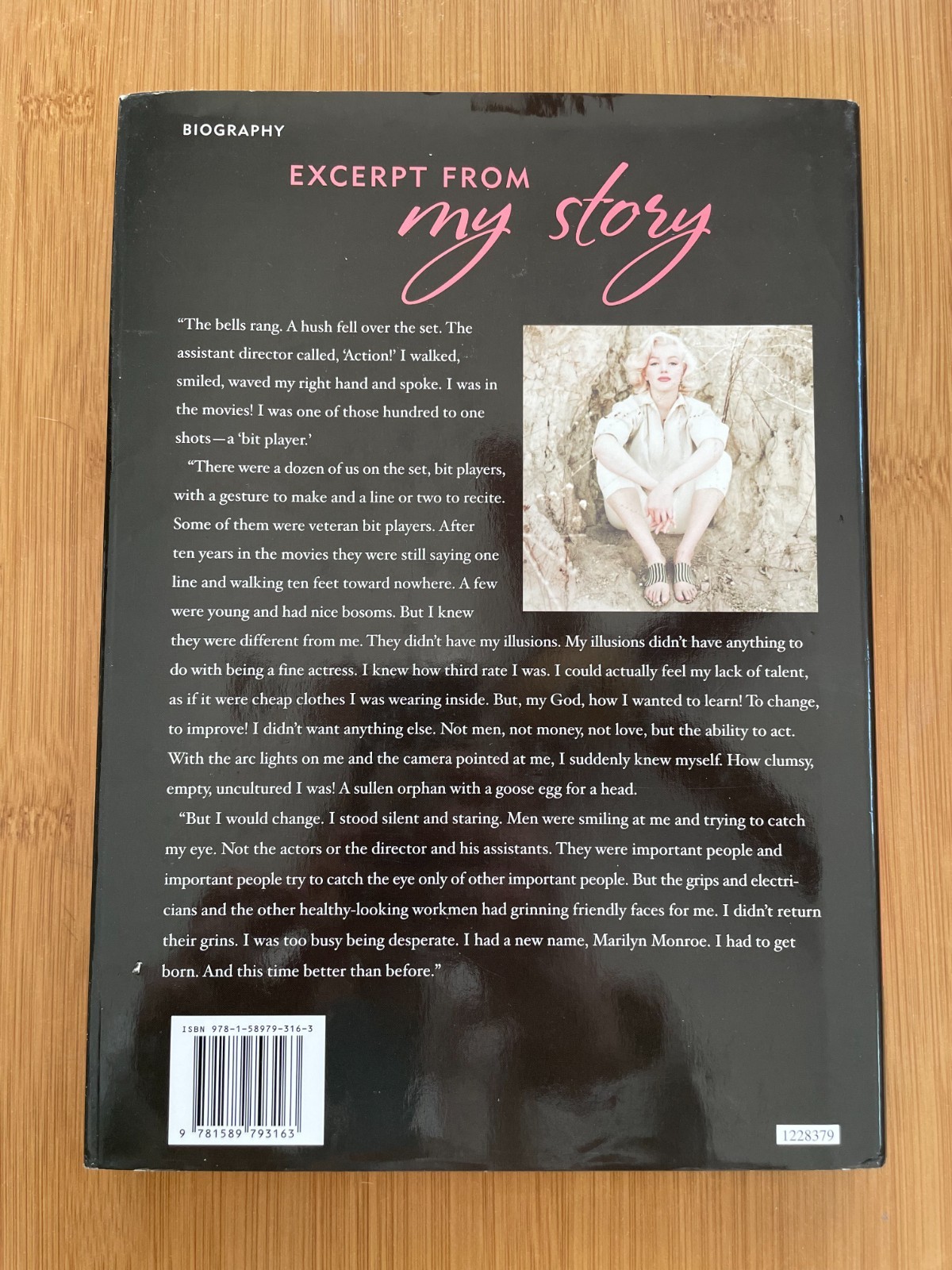 My Story by Marilyn Monroe with Ben Hecht, 2007, Hardcover