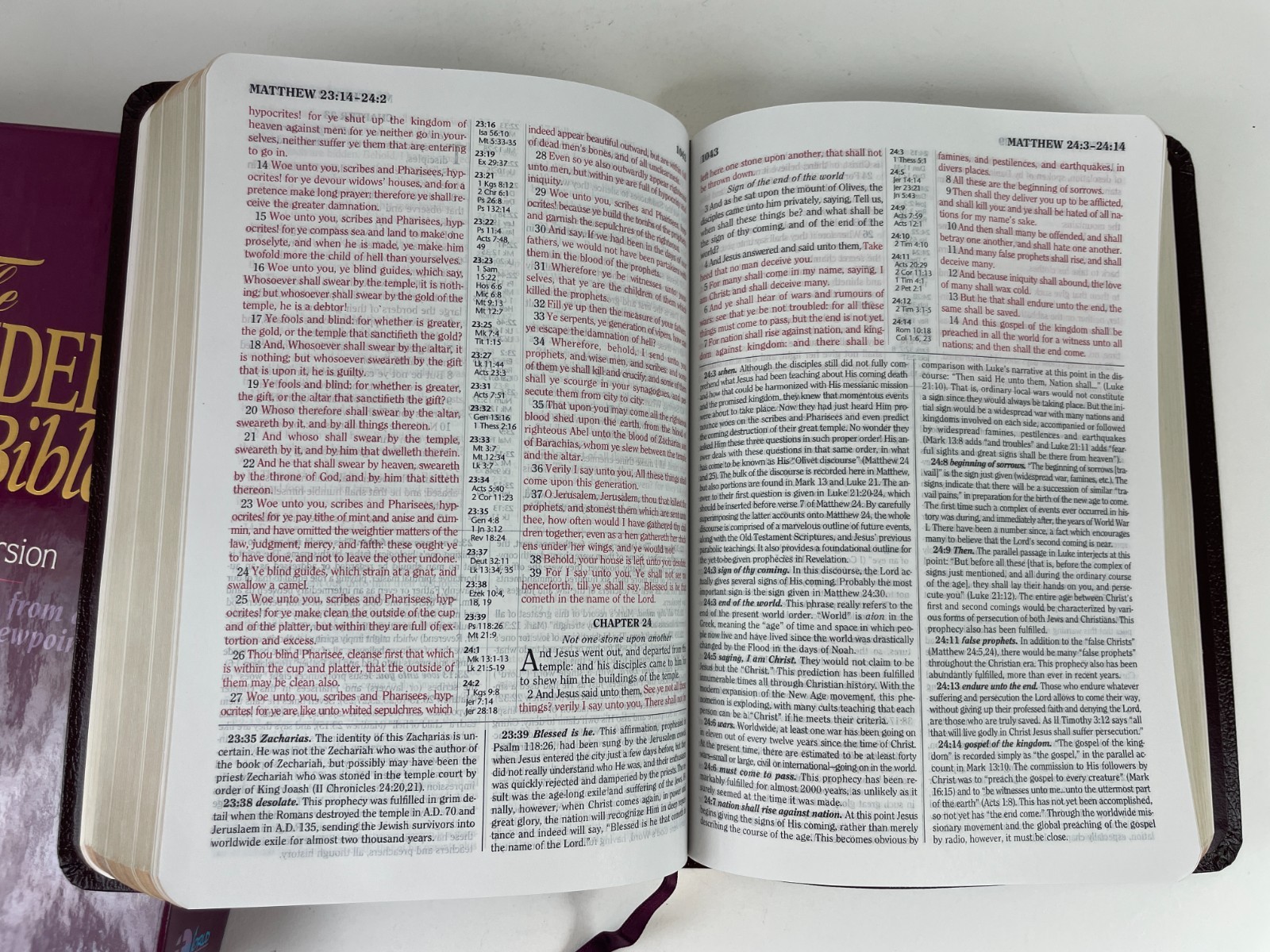 *like new* Defender’s Study Bible KJV bonded leather box 1995 Henry Morris World