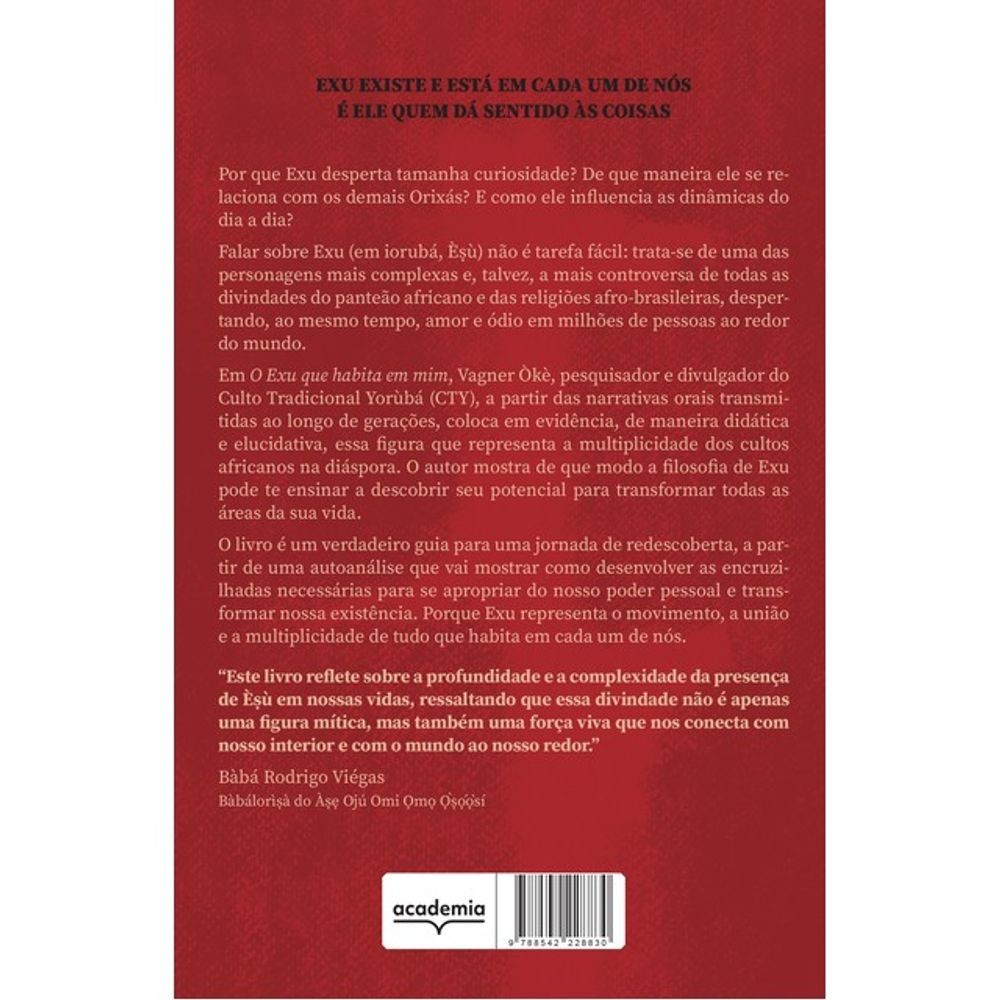 Livro: O Exu que habita em mim – Vagner Oke (Em Portugues do Brasil)