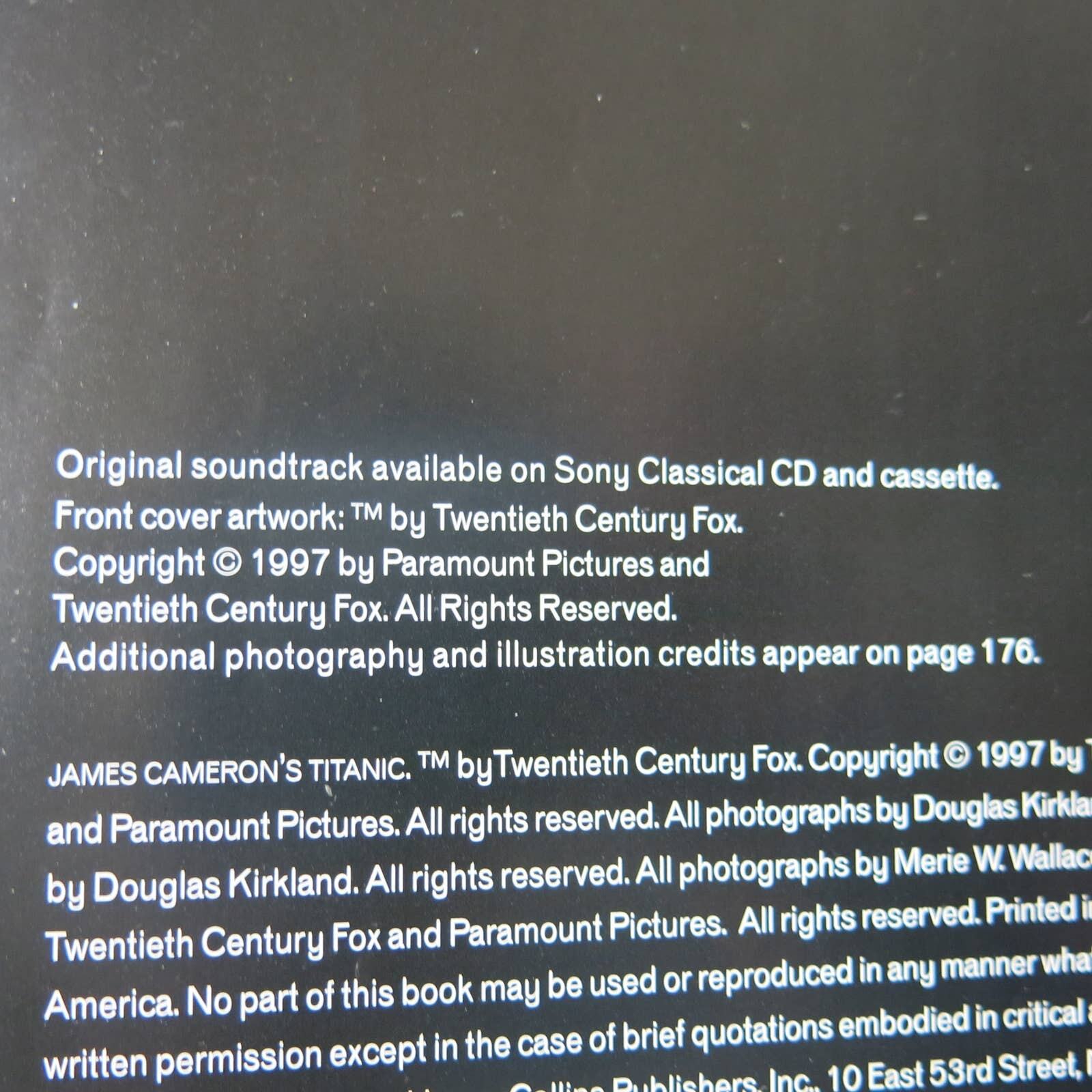 TITANIC by James Cameron Book 1997 Paperback 178 Pages Photographs Historical