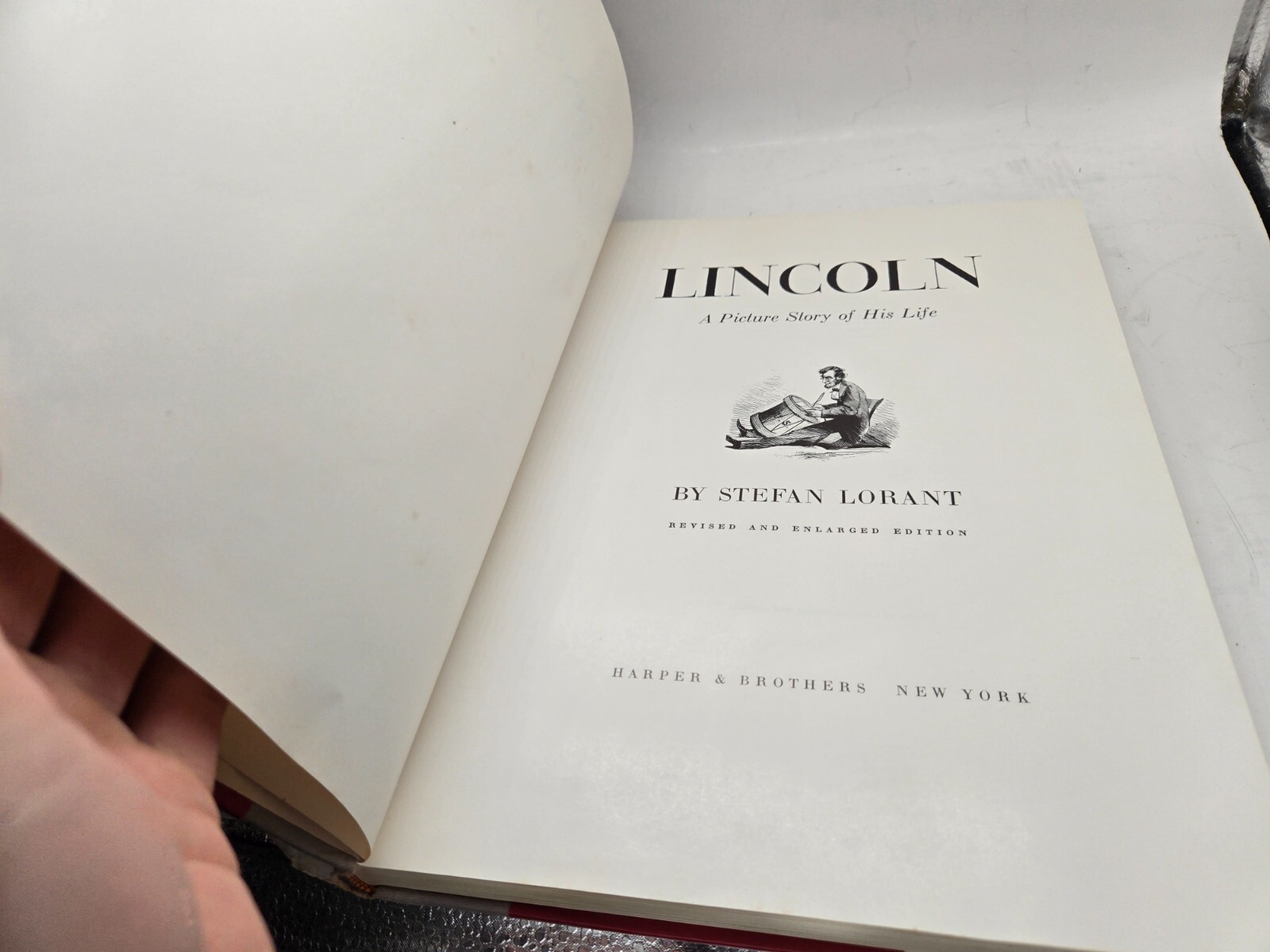 Lincoln Stefan Lorant Author’s Edition w/ slipcase Autographed by author