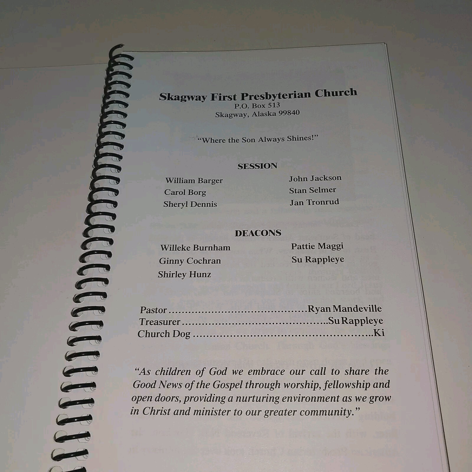 Our Cherished Recipes Vol. 3 Cookbook First Presbyterian Church Skagway AK 2013