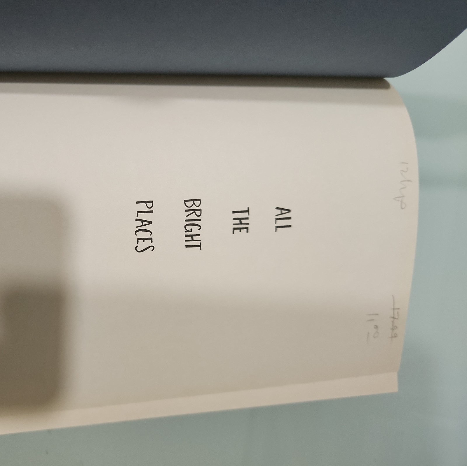 All the Bright Places by Jennifer Niven (2015, Hardcover) First Edition