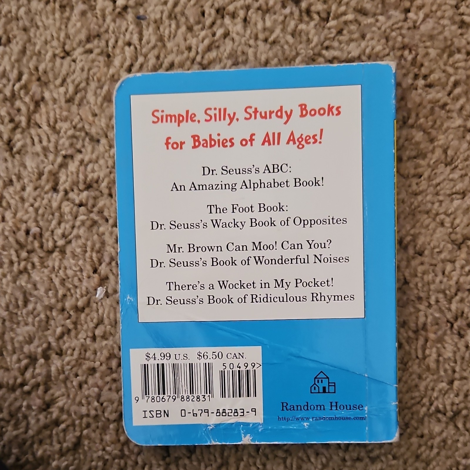 There’s a Wocket in My Pocket! by Dr. Seuss Board Book Random House Bright & Ea…