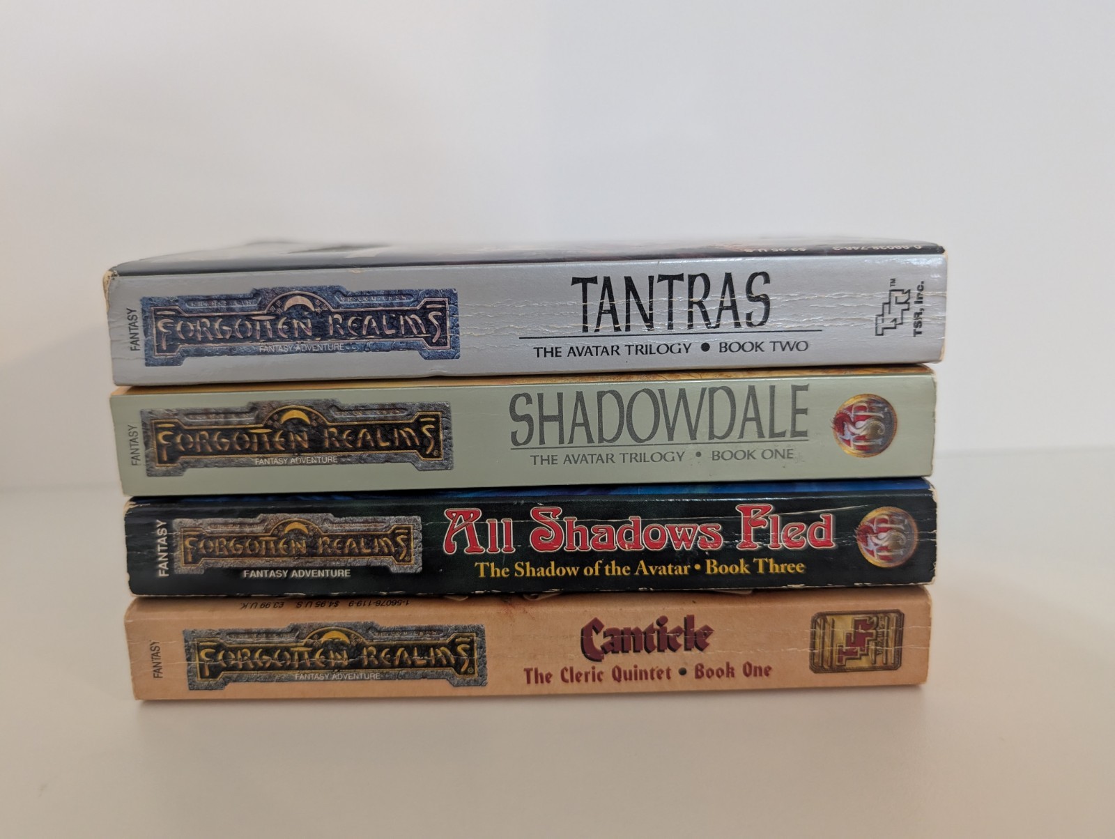 Forgotten Realms TSR PB Lot Tantras Canticle Avatar Shadowdale Shadows Fled