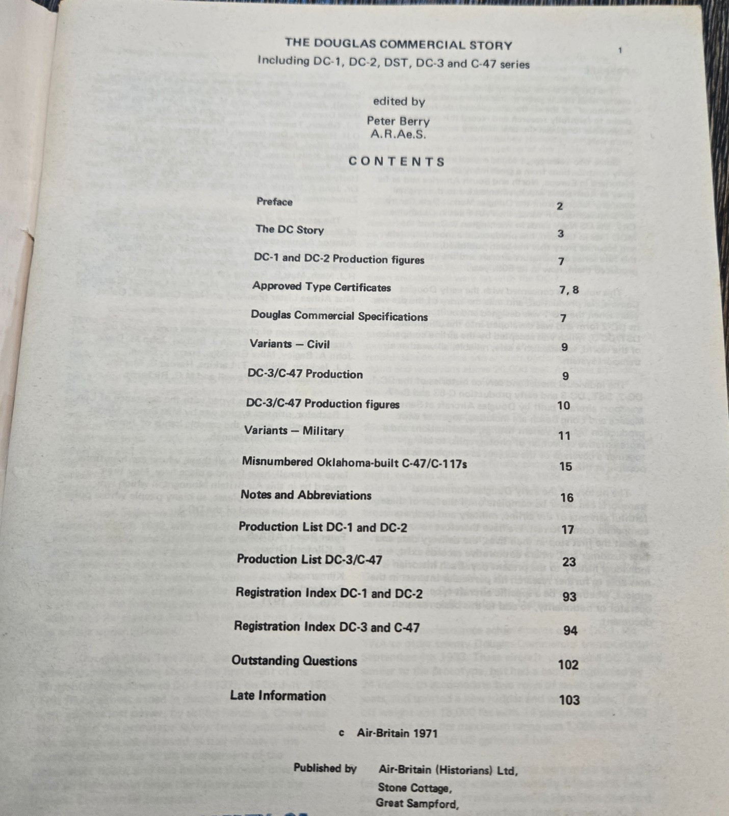 Douglas Air Britain Books DC-6 DC-7 DC-8 DC-9 DC-10 Set 4