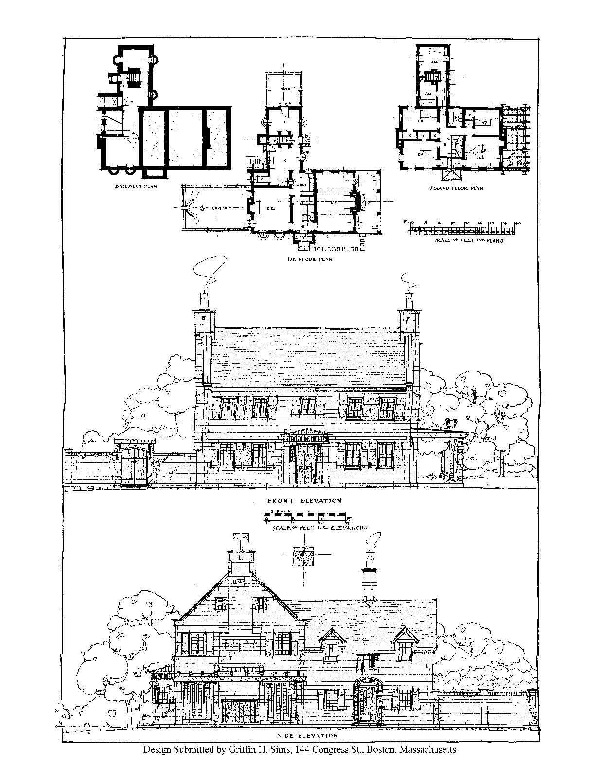 House Design Competitions, Book 2 Drawings – Natco- A Book of House Designs 1910