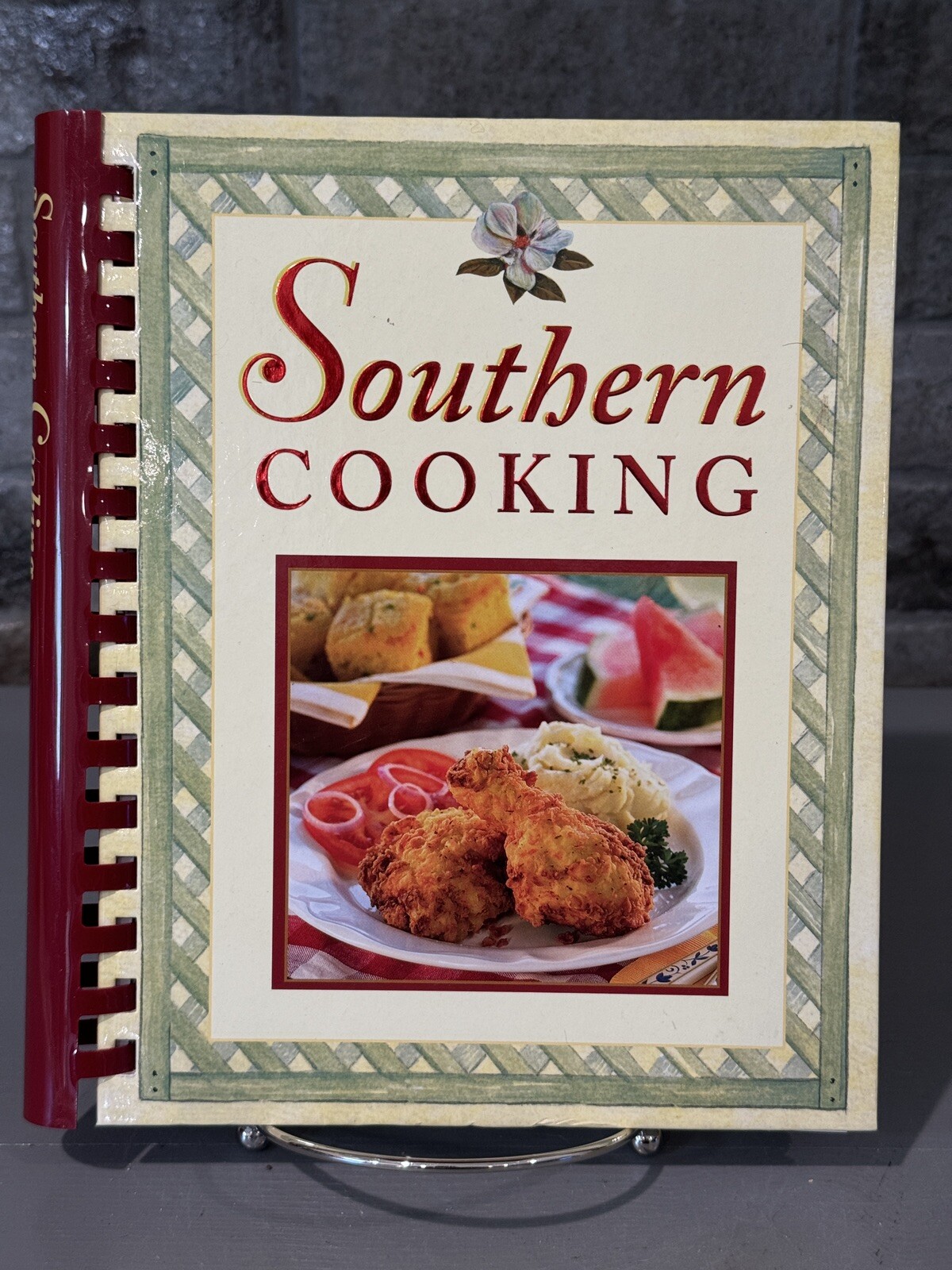 2005 Southern Cooking COOKBOOK Recipes Hardcover Spiral Bound 223 Pages